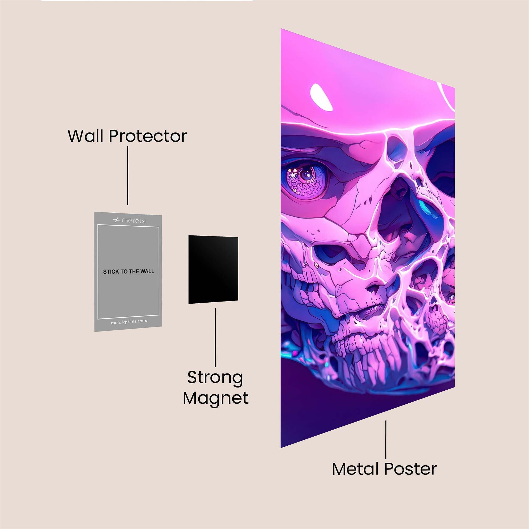 Skull Dream Safe Wall Magnetic / M