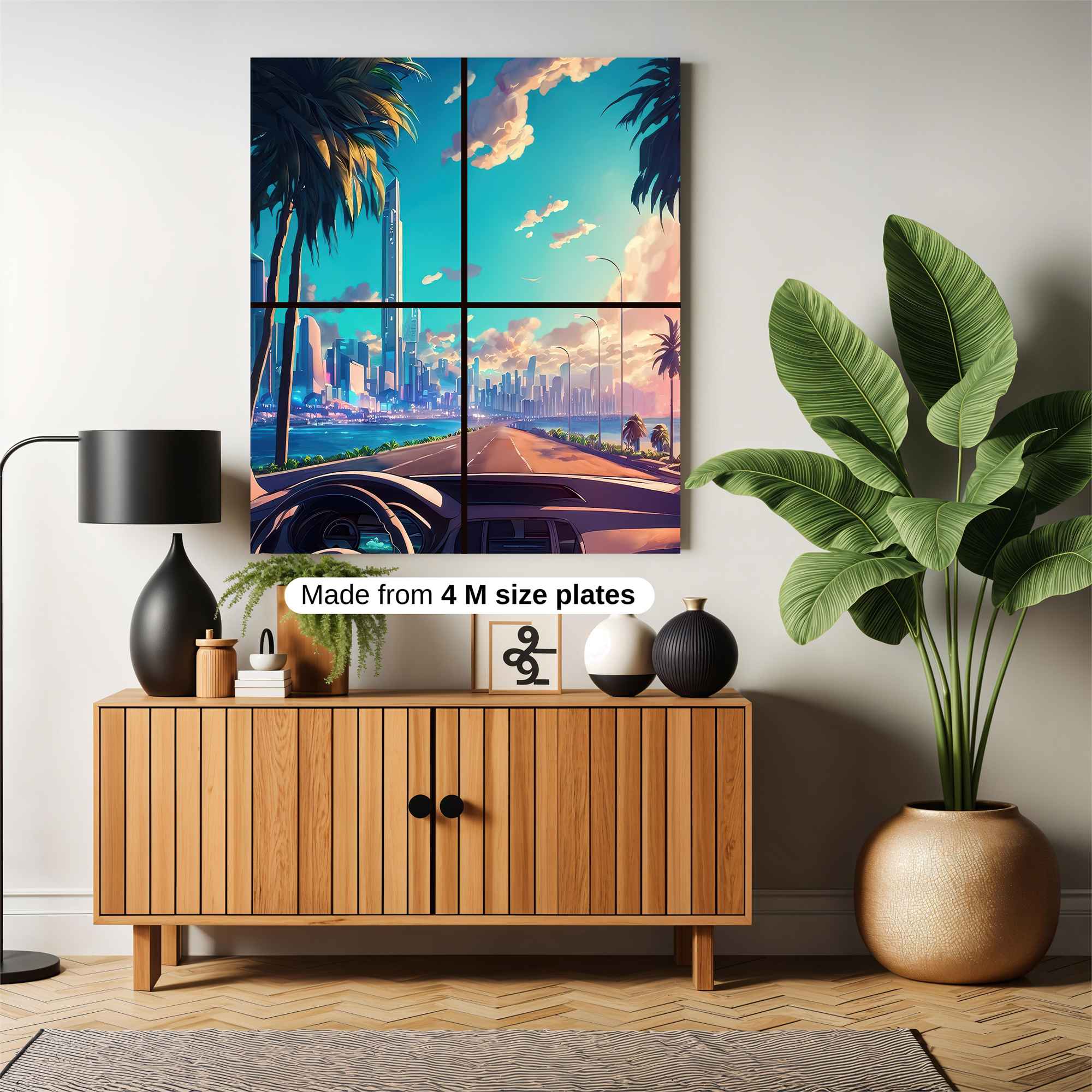 Futuristic Serenity Safe Wall Magnetic / M