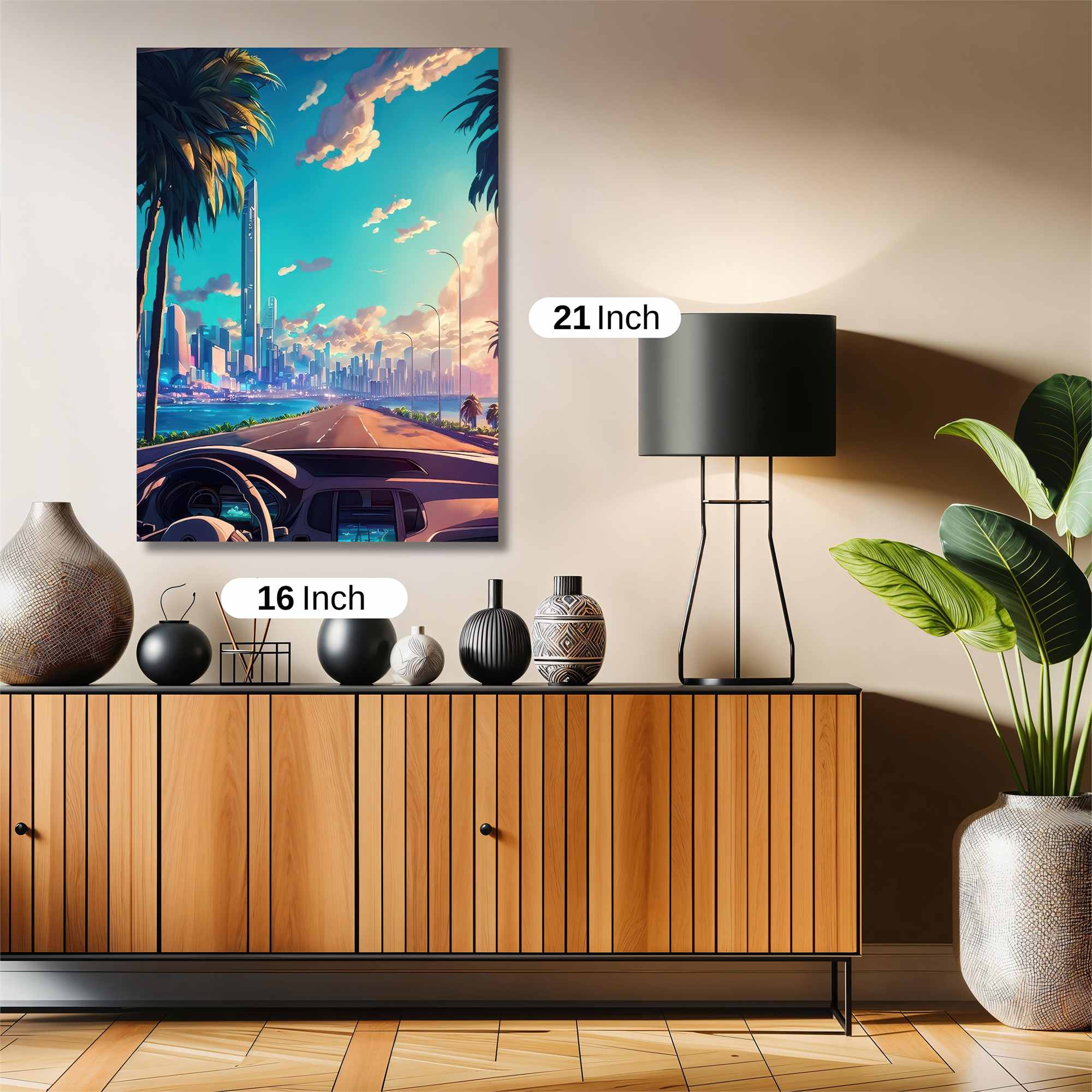 Futuristic Serenity Safe Wall Magnetic / M