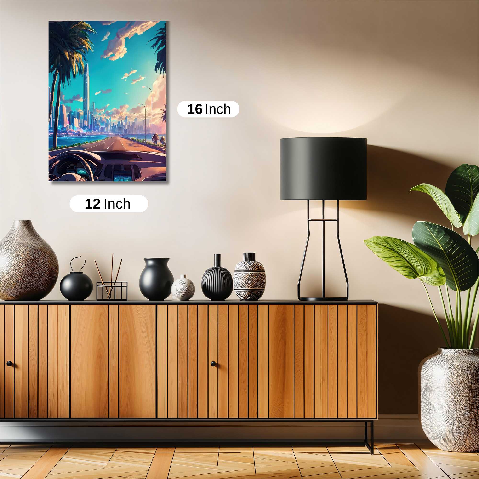 Futuristic Serenity Safe Wall Magnetic / M