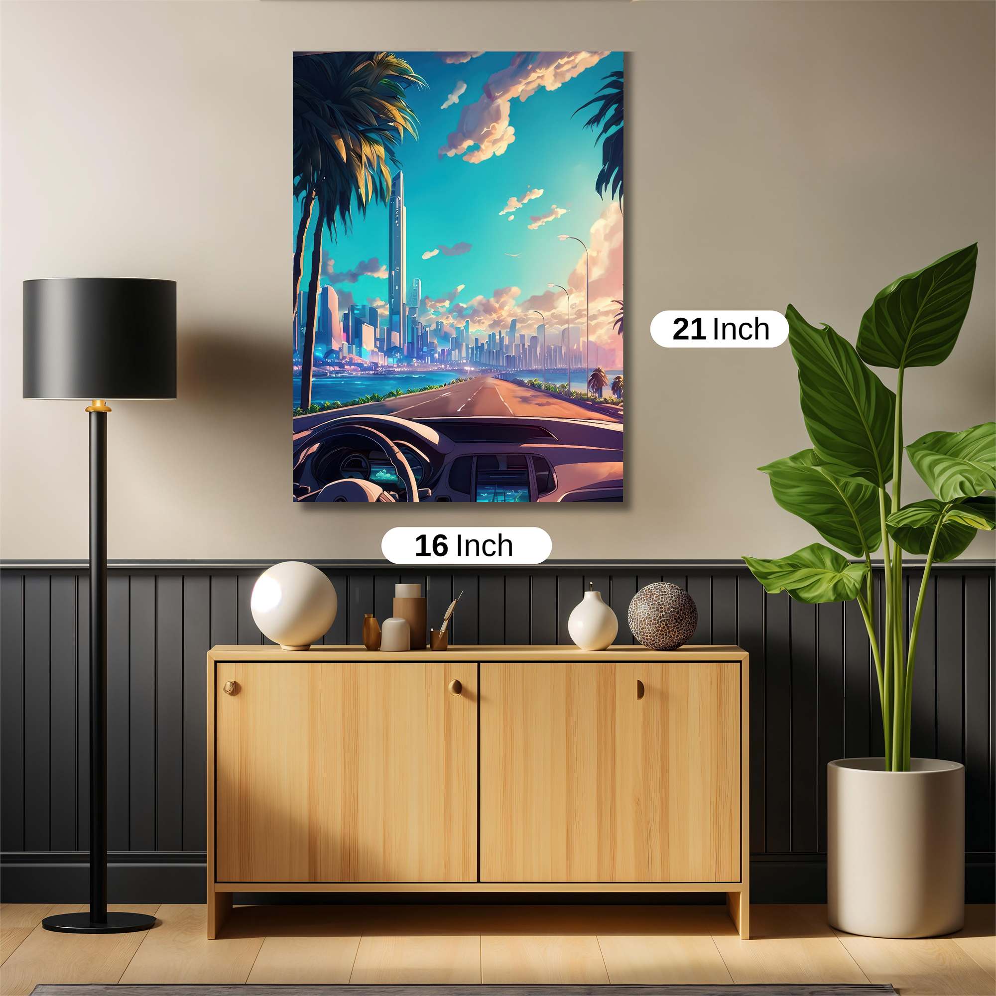 Futuristic Serenity Safe Wall Magnetic / M