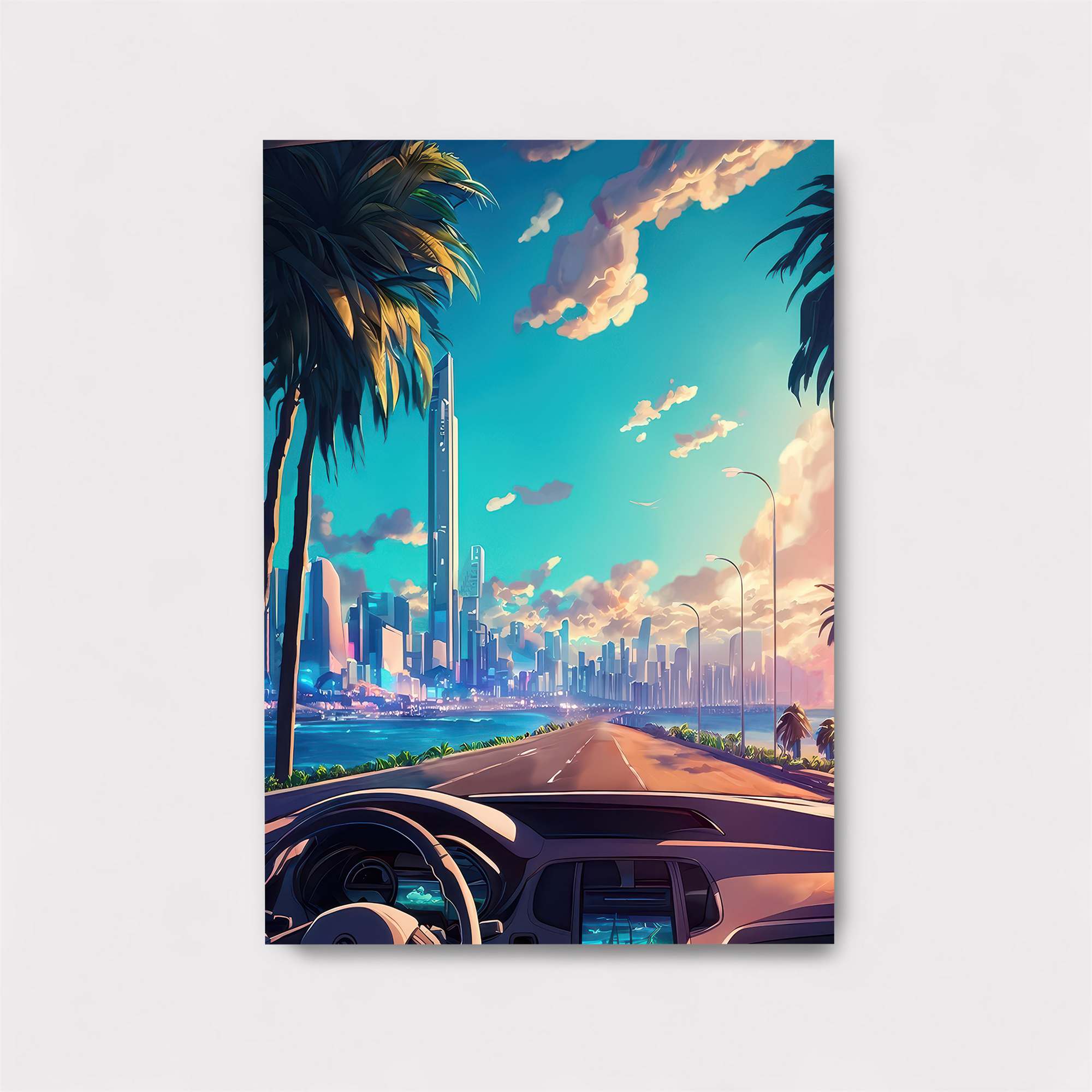 Futuristic Serenity Safe Wall Magnetic / M