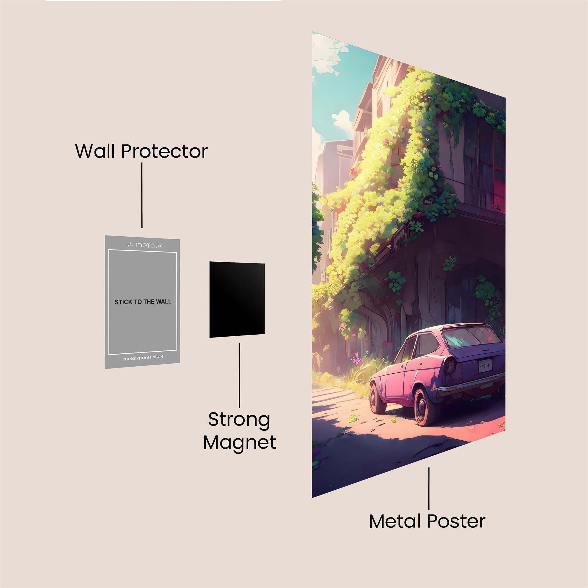 Violet Serenity Safe Wall Magnetic / M