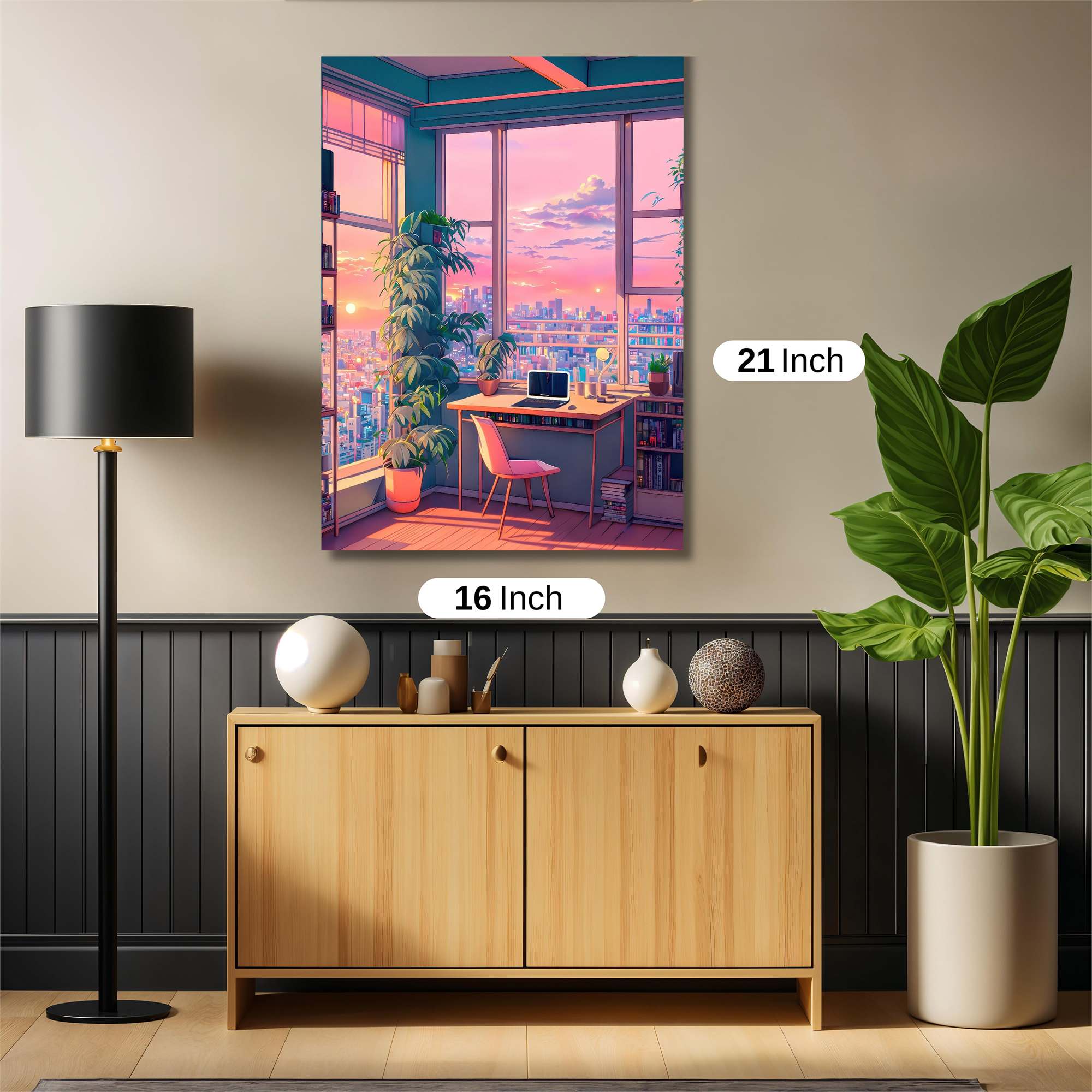 Sunset Serenity Safe Wall Magnetic / M