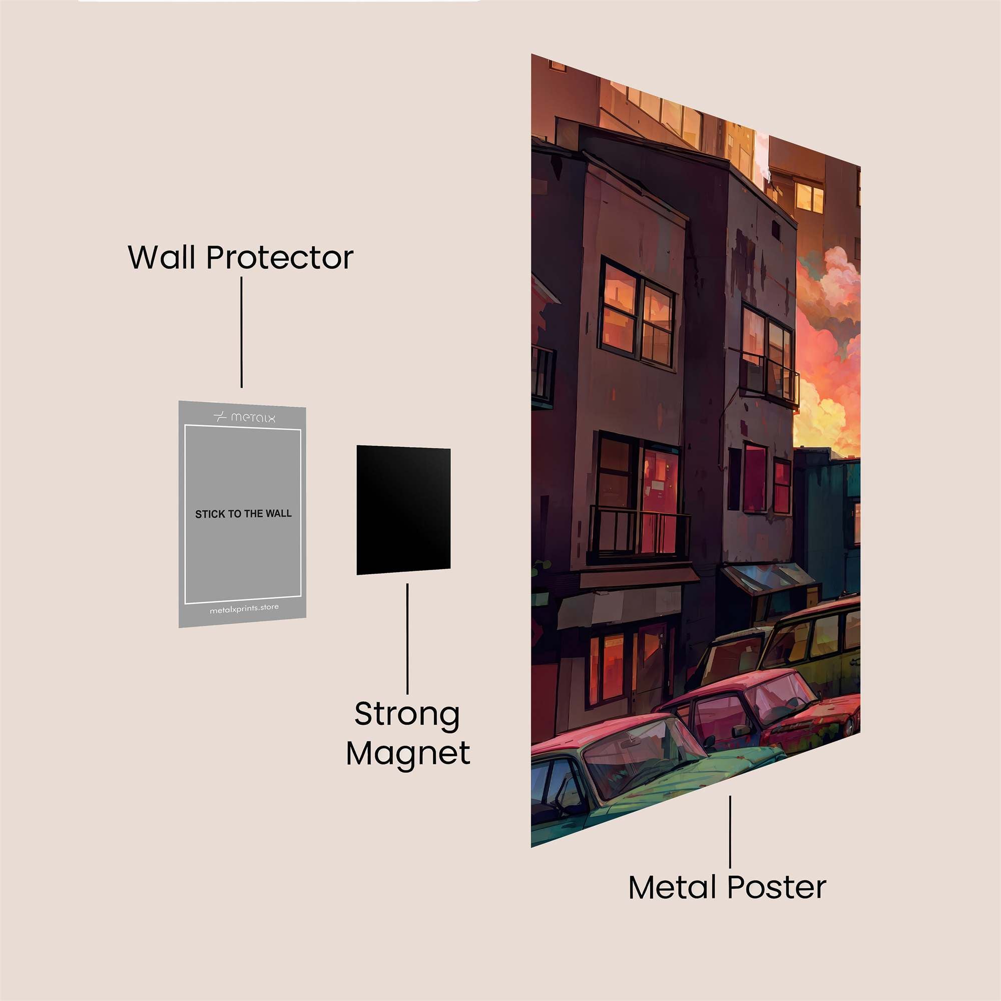 Urban Twilight Safe Wall Magnetic / M