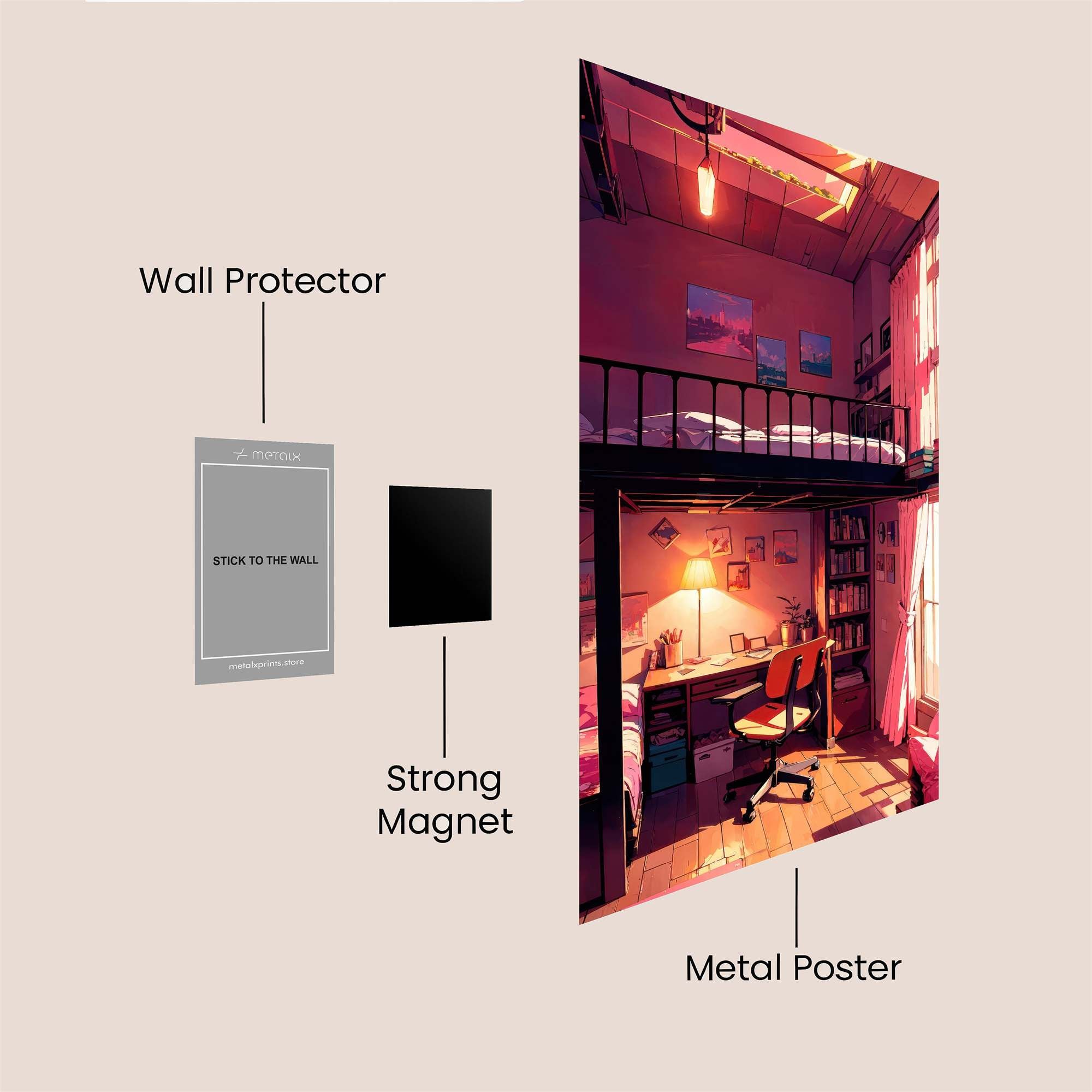 Loft Haven Safe Wall Magnetic / M