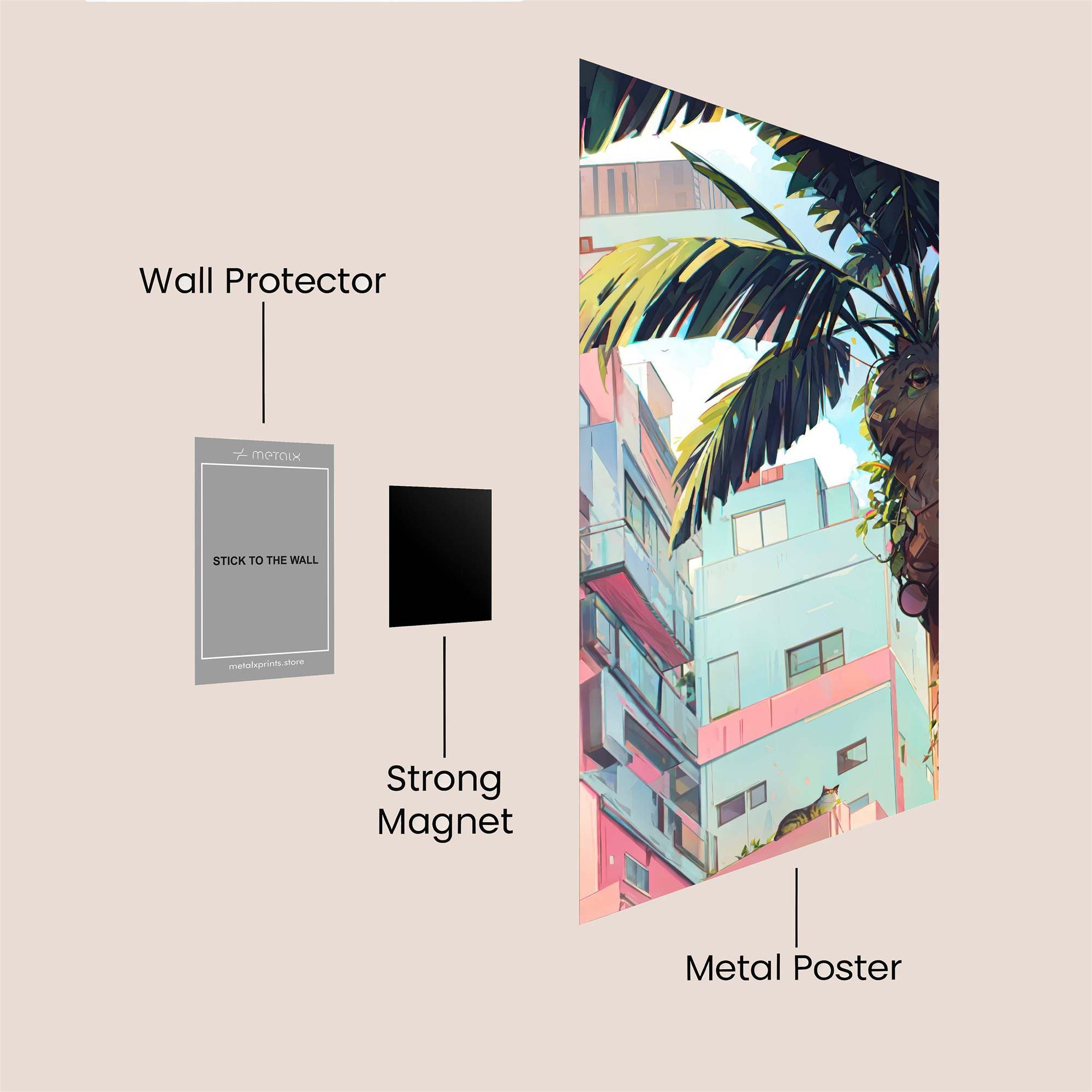 Palm Serenity Safe Wall Magnetic / M