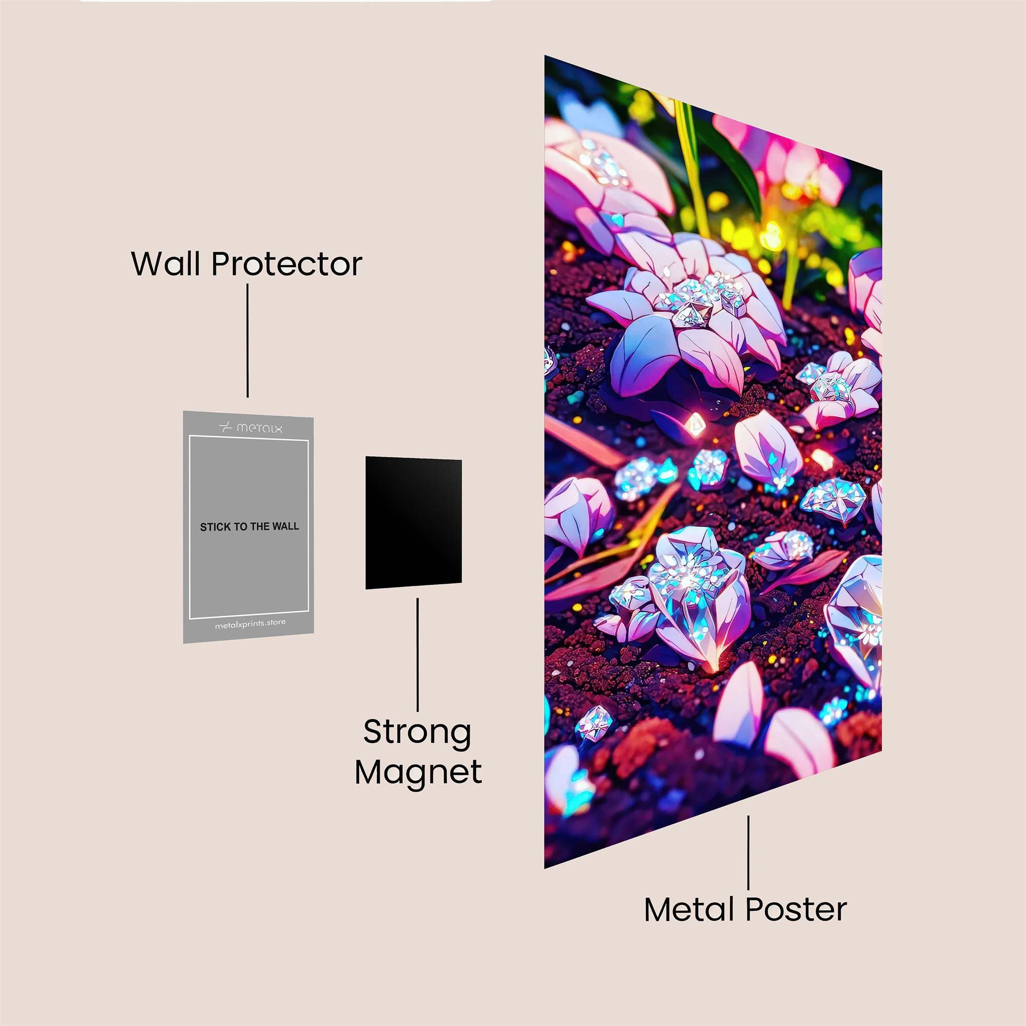 Diamond Dream Safe Wall Magnetic / M