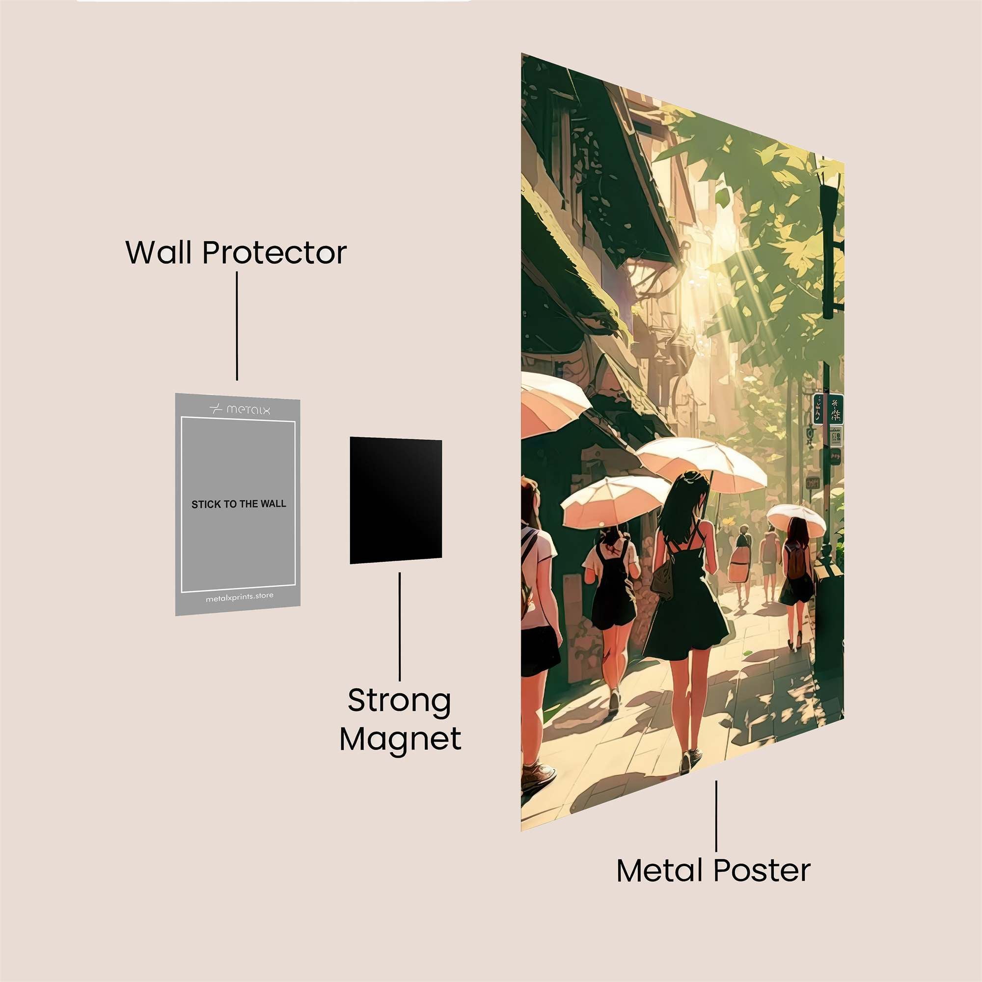 Sunlit Serenity Safe Wall Magnetic / M