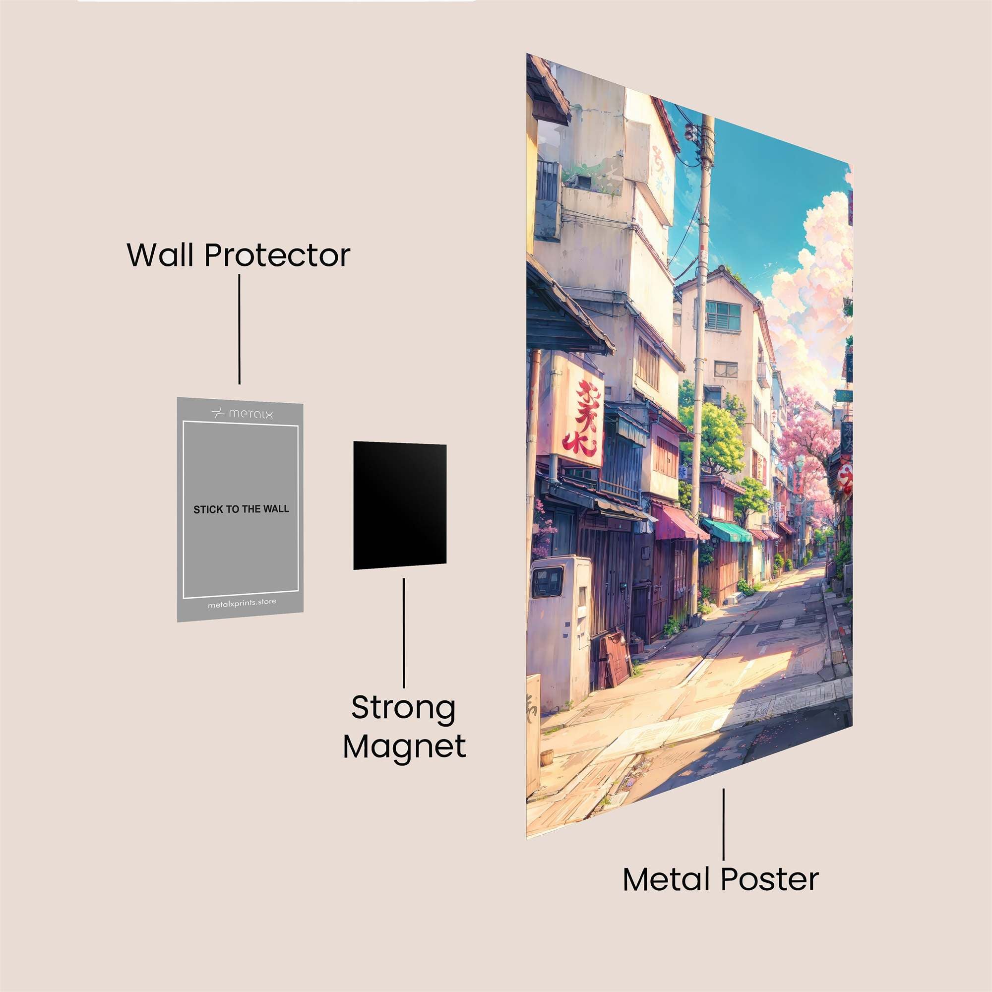 Sakura Serenity Safe Wall Magnetic / M