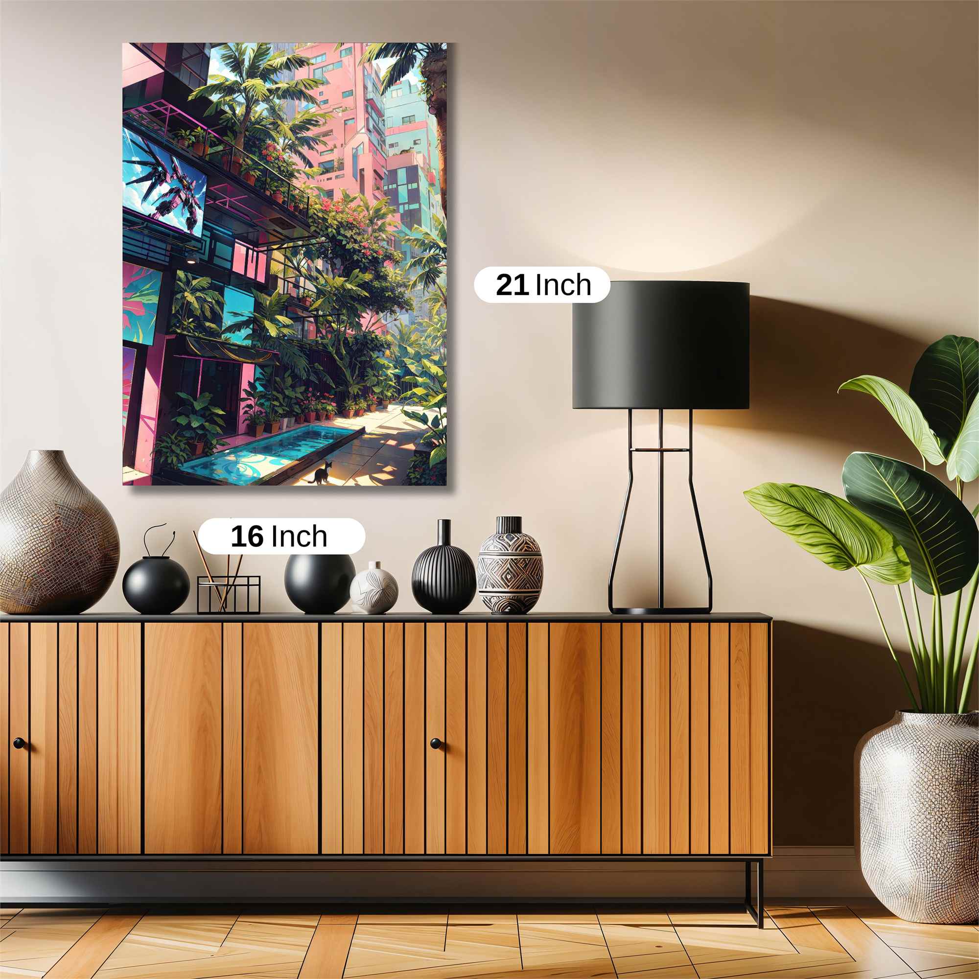 Neon Oasis Safe Wall Magnetic / M