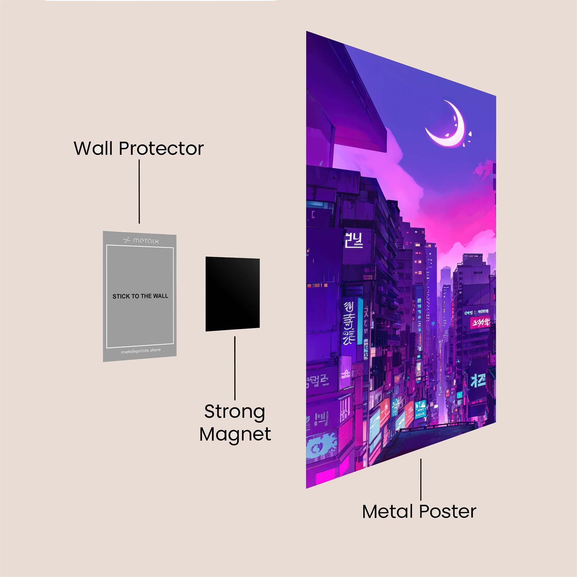 Neon Dreams Safe Wall Magnetic / M