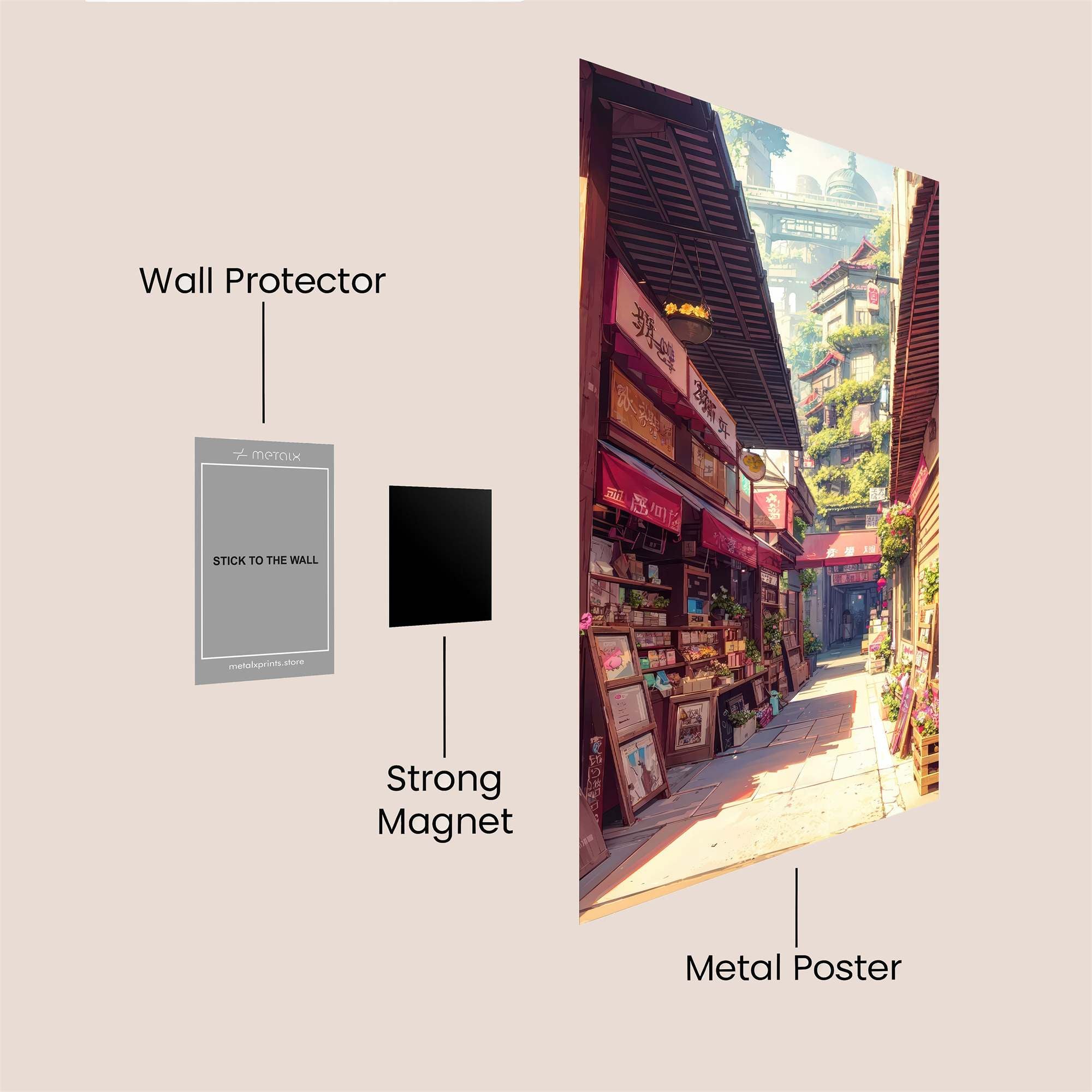 Market Serenity Safe Wall Magnetic / M