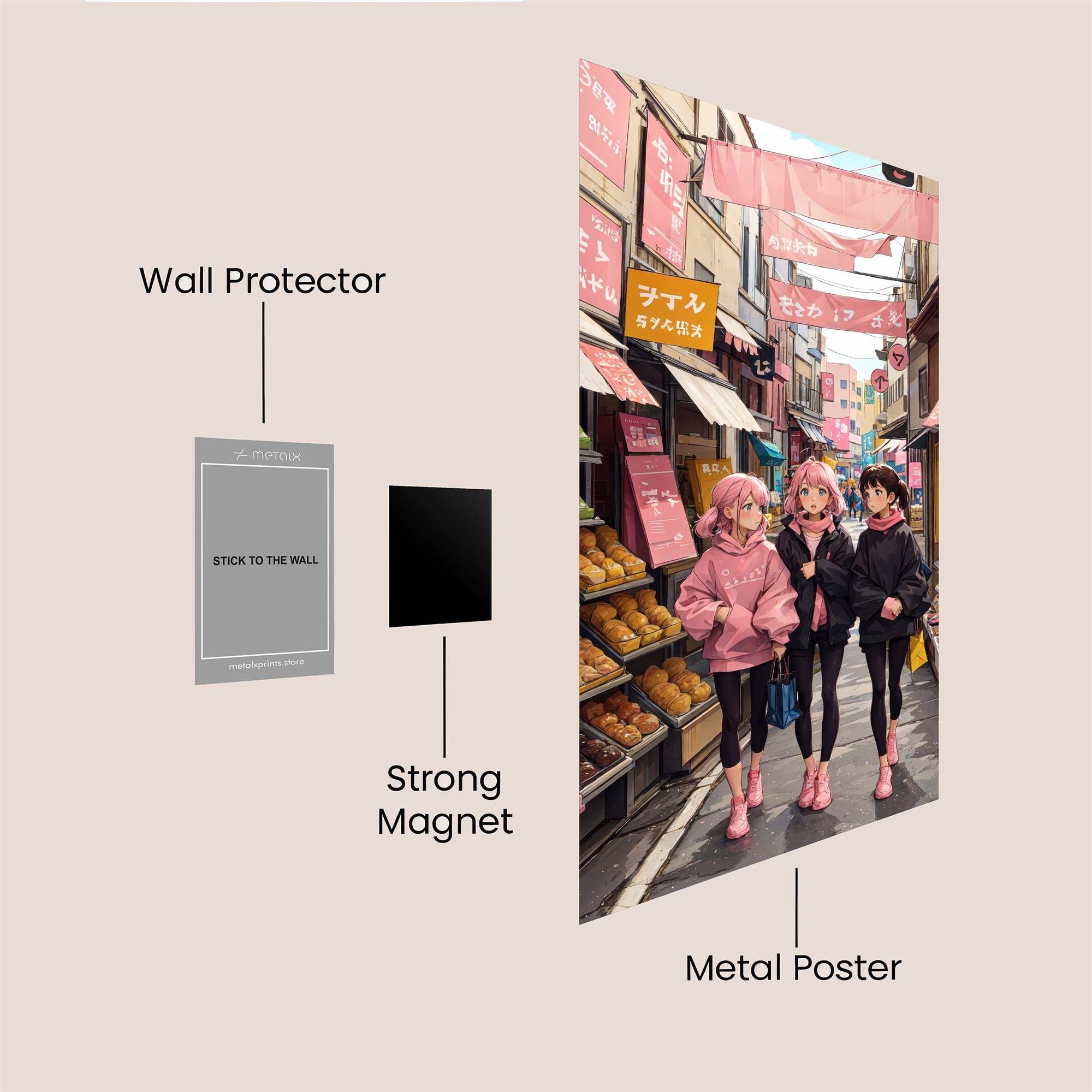 Market Serenity Safe Wall Magnetic / M