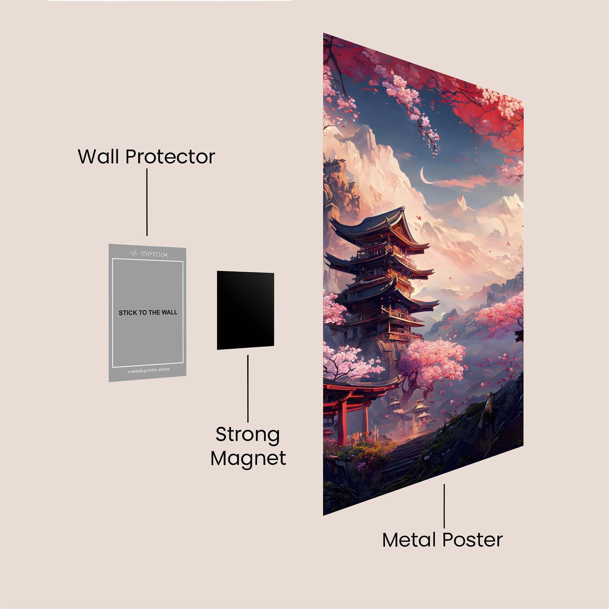 Pagoda Serenity Safe Wall Magnetic / M