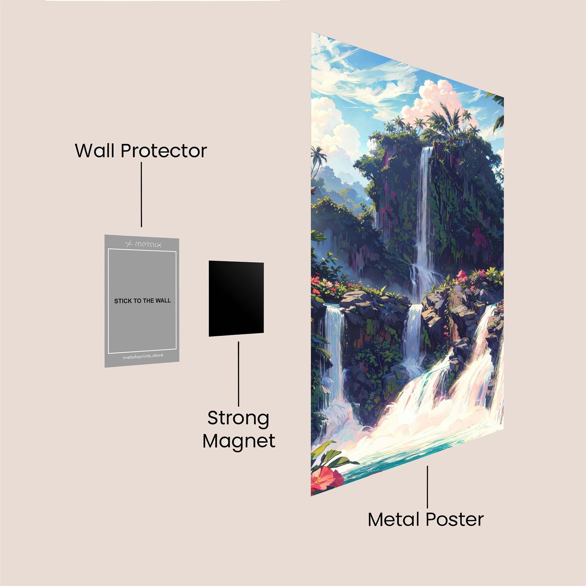 Tropical Bliss Safe Wall Magnetic / M