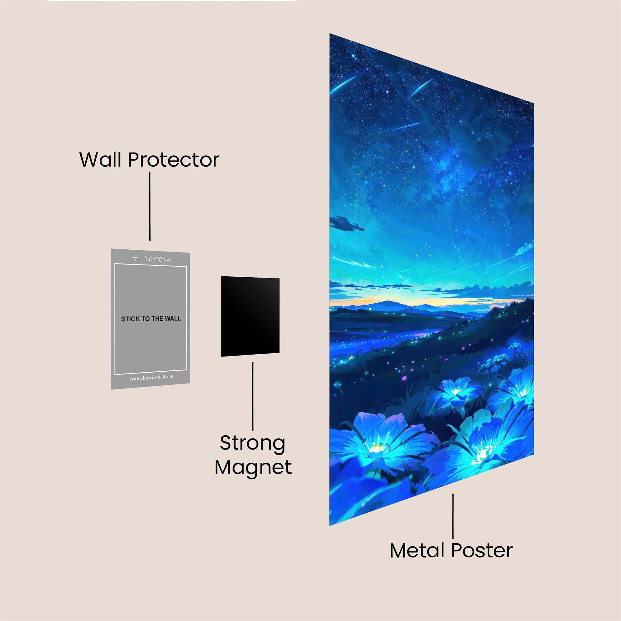 Starlit Serenity Safe Wall Magnetic / M