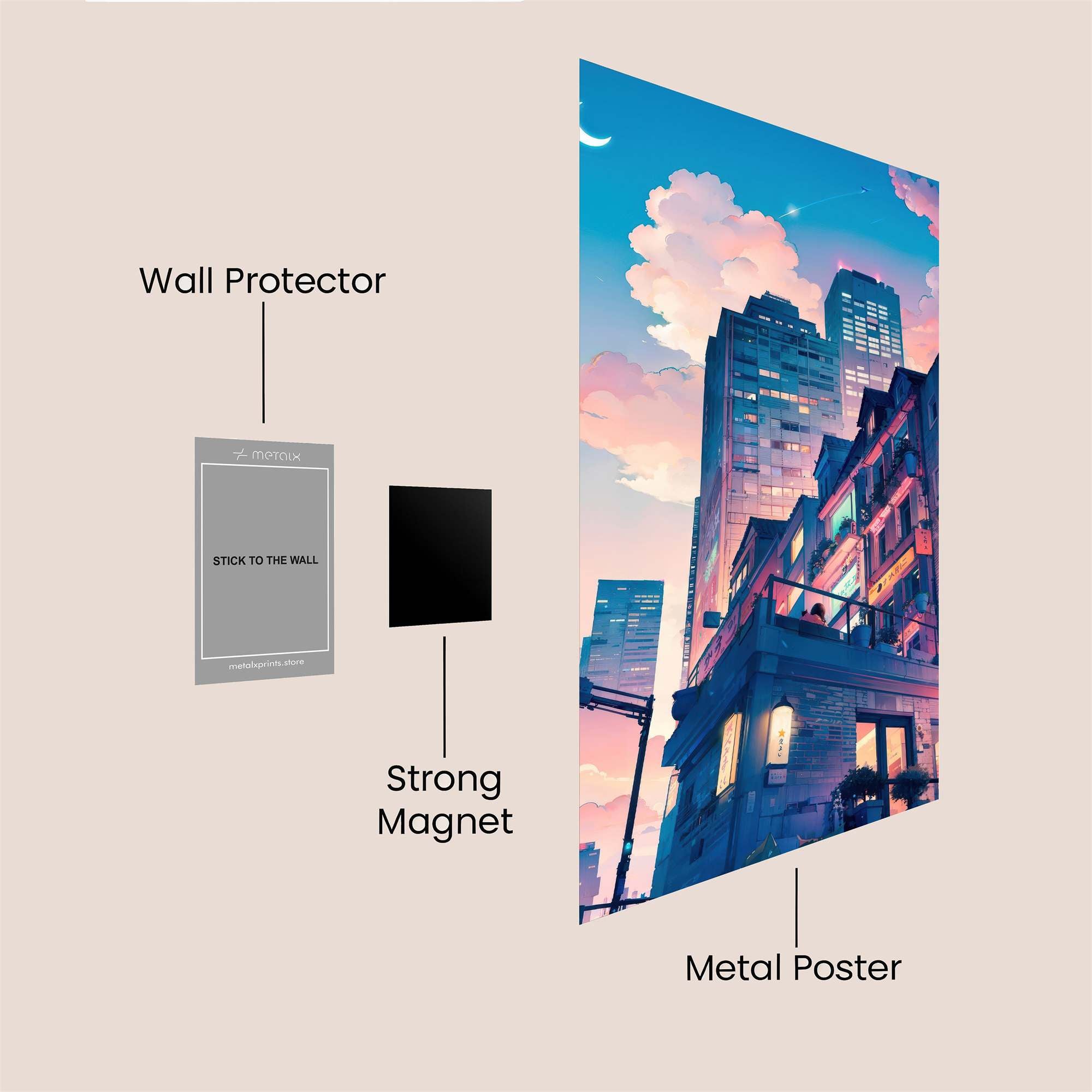 City Serenity Safe Wall Magnetic / M