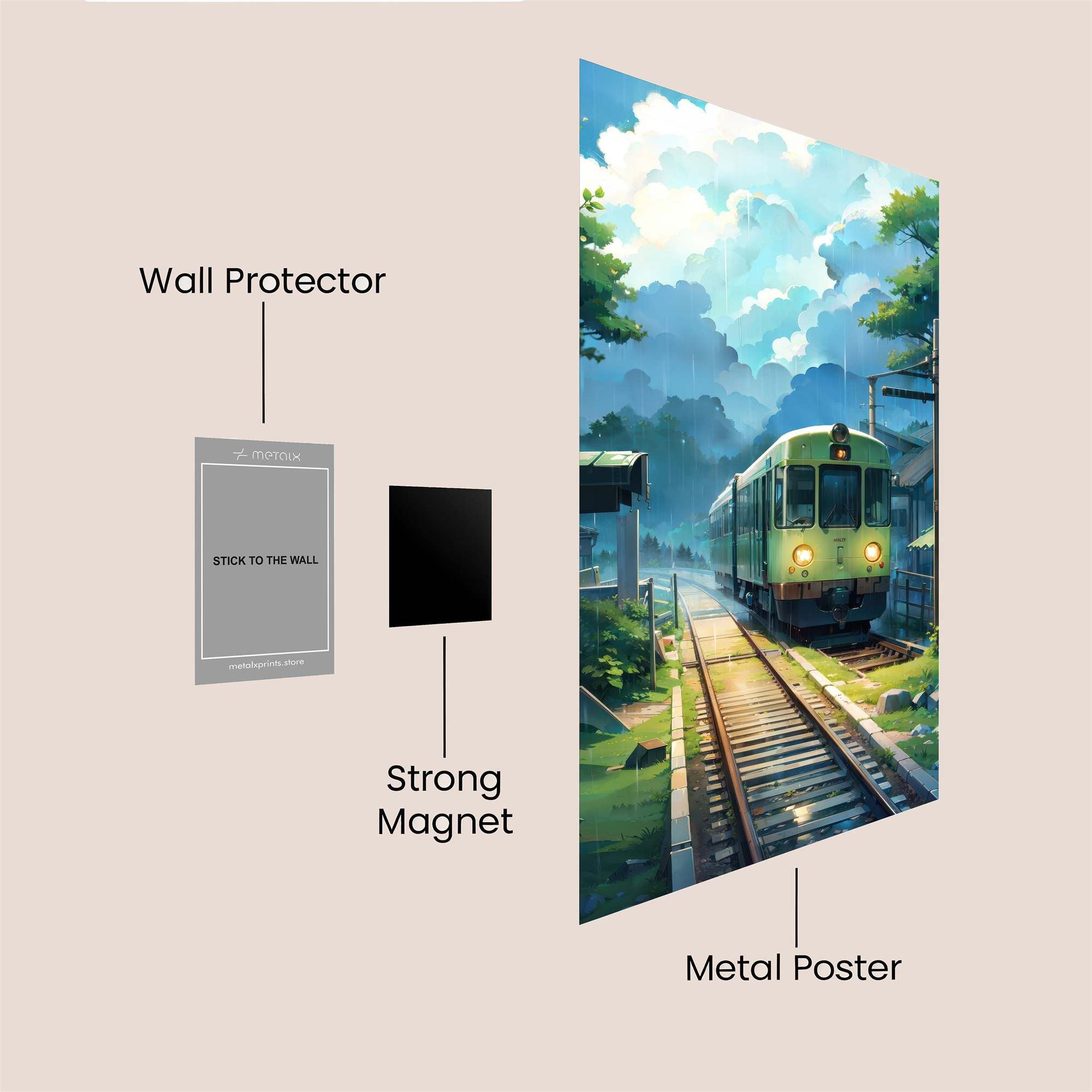 Train Tranquil Safe Wall Magnetic / M