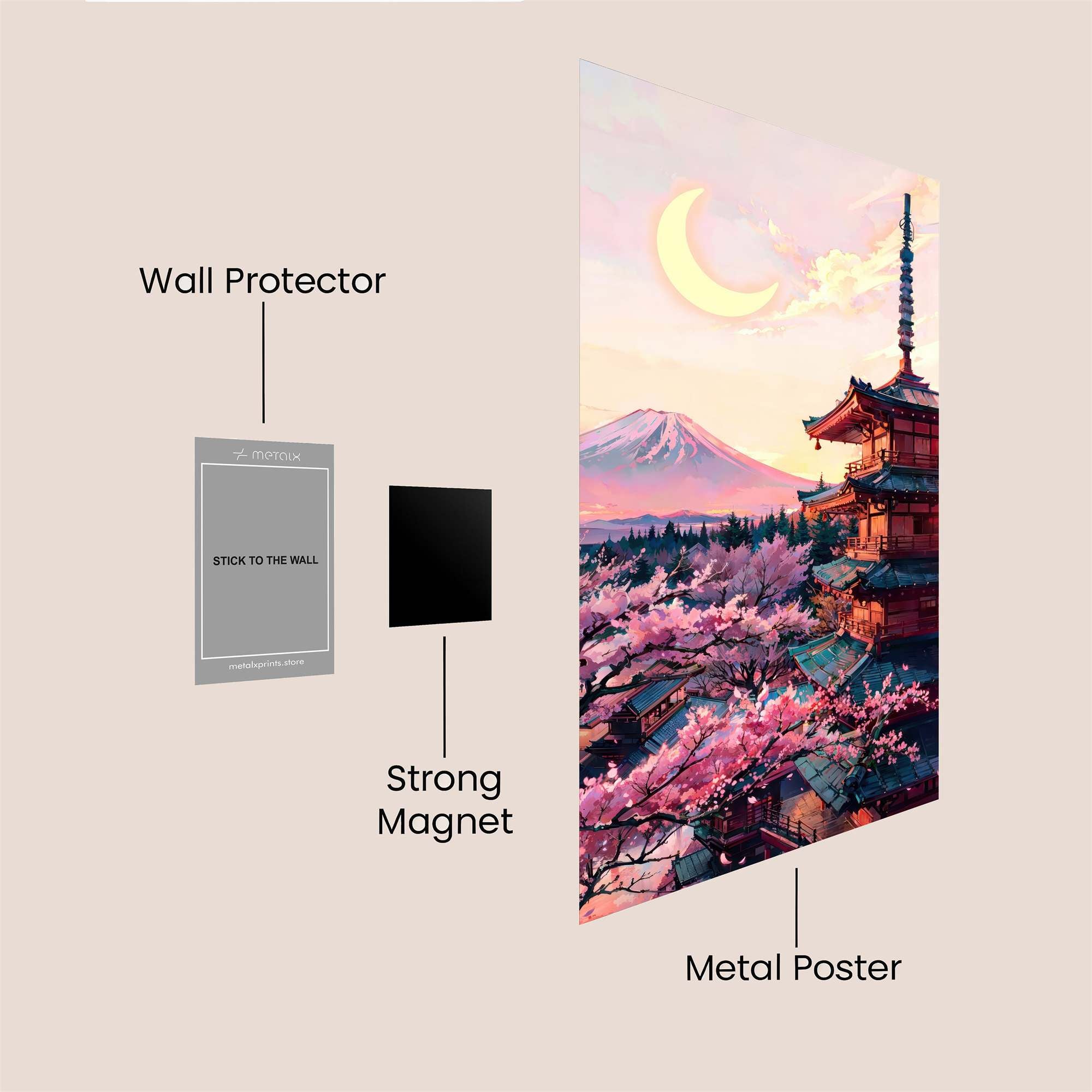 Pagoda Serenity Safe Wall Magnetic / M
