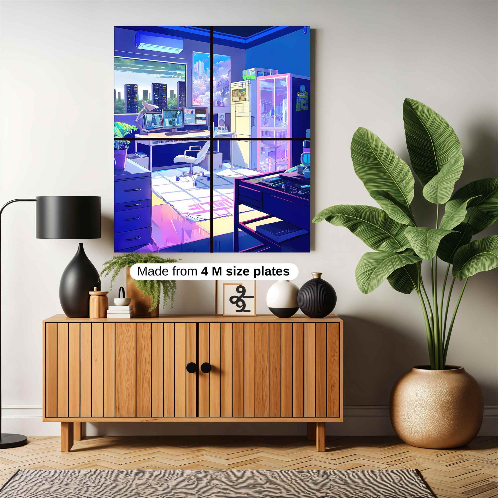 Cyber Serenity Safe Wall Magnetic / M