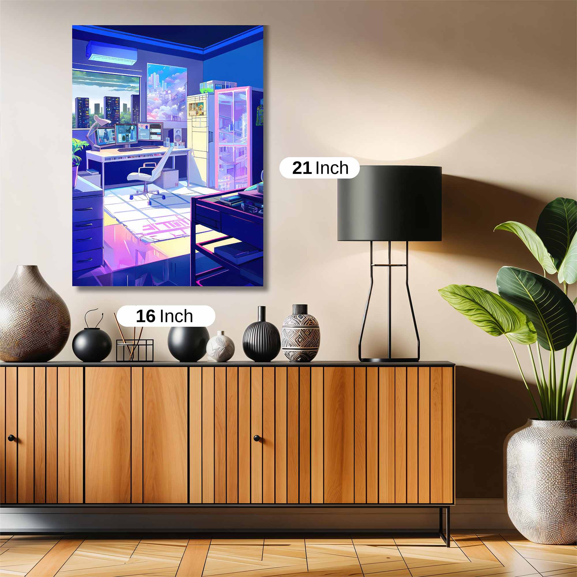 Cyber Serenity Safe Wall Magnetic / M