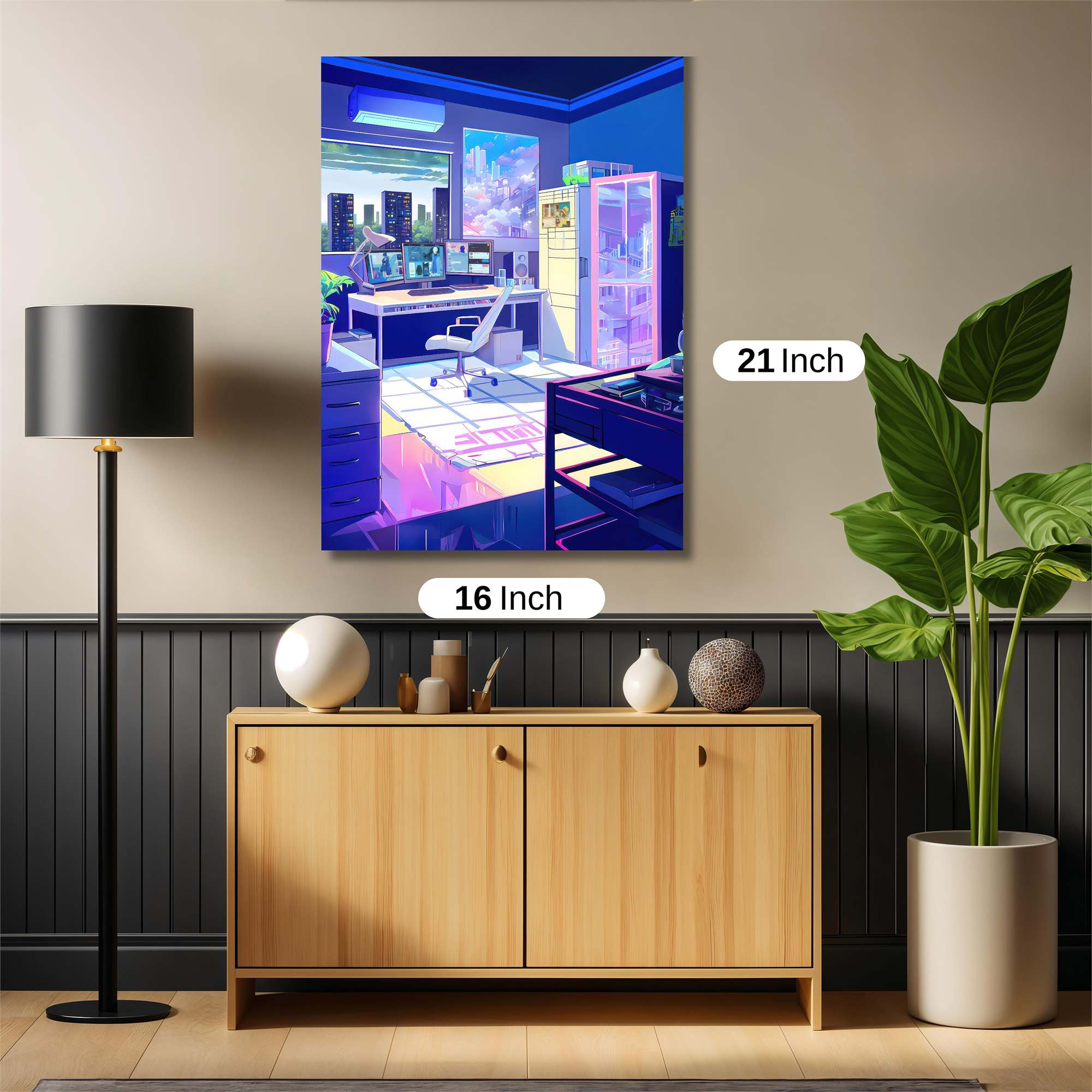 Cyber Serenity Safe Wall Magnetic / M