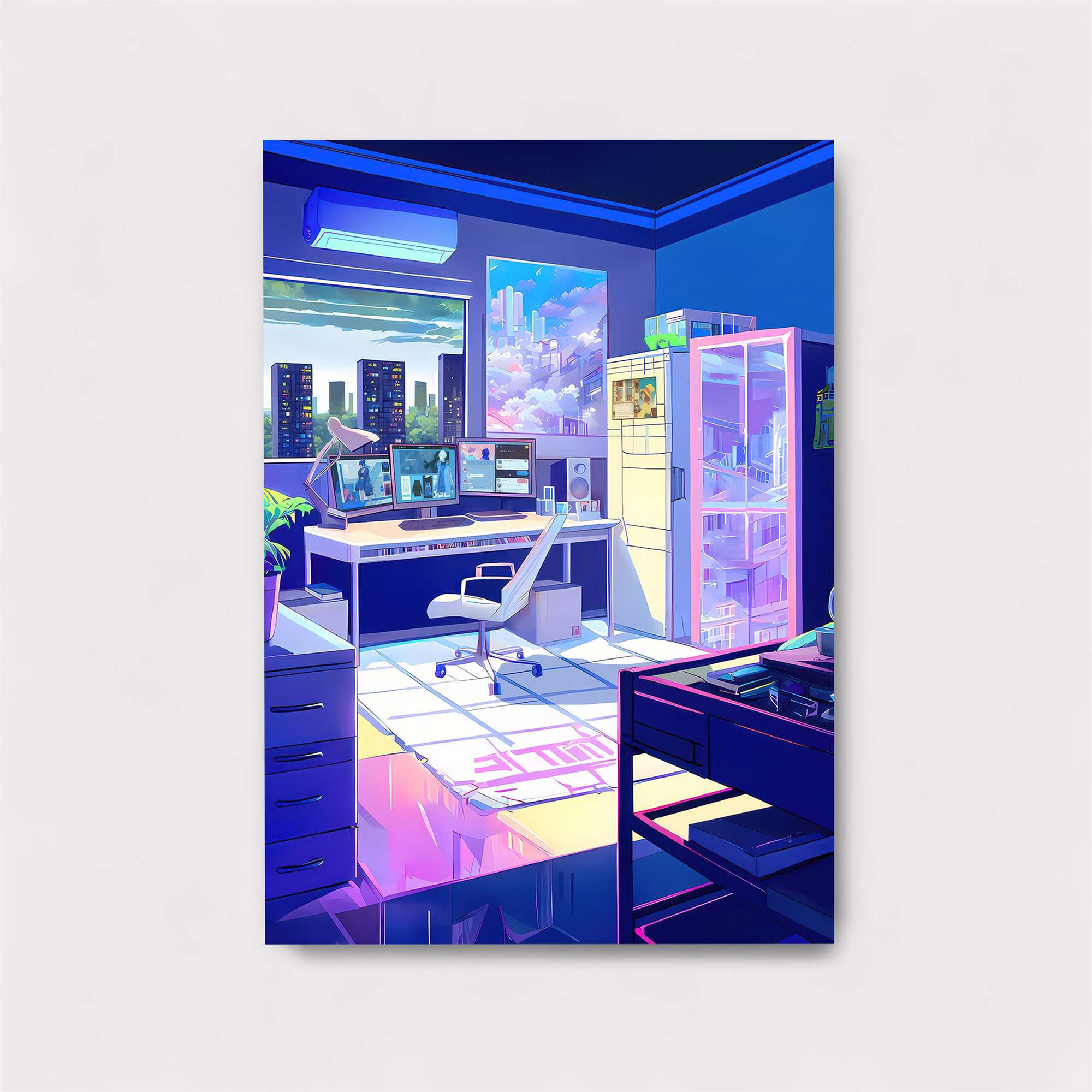 Cyber Serenity Safe Wall Magnetic / M