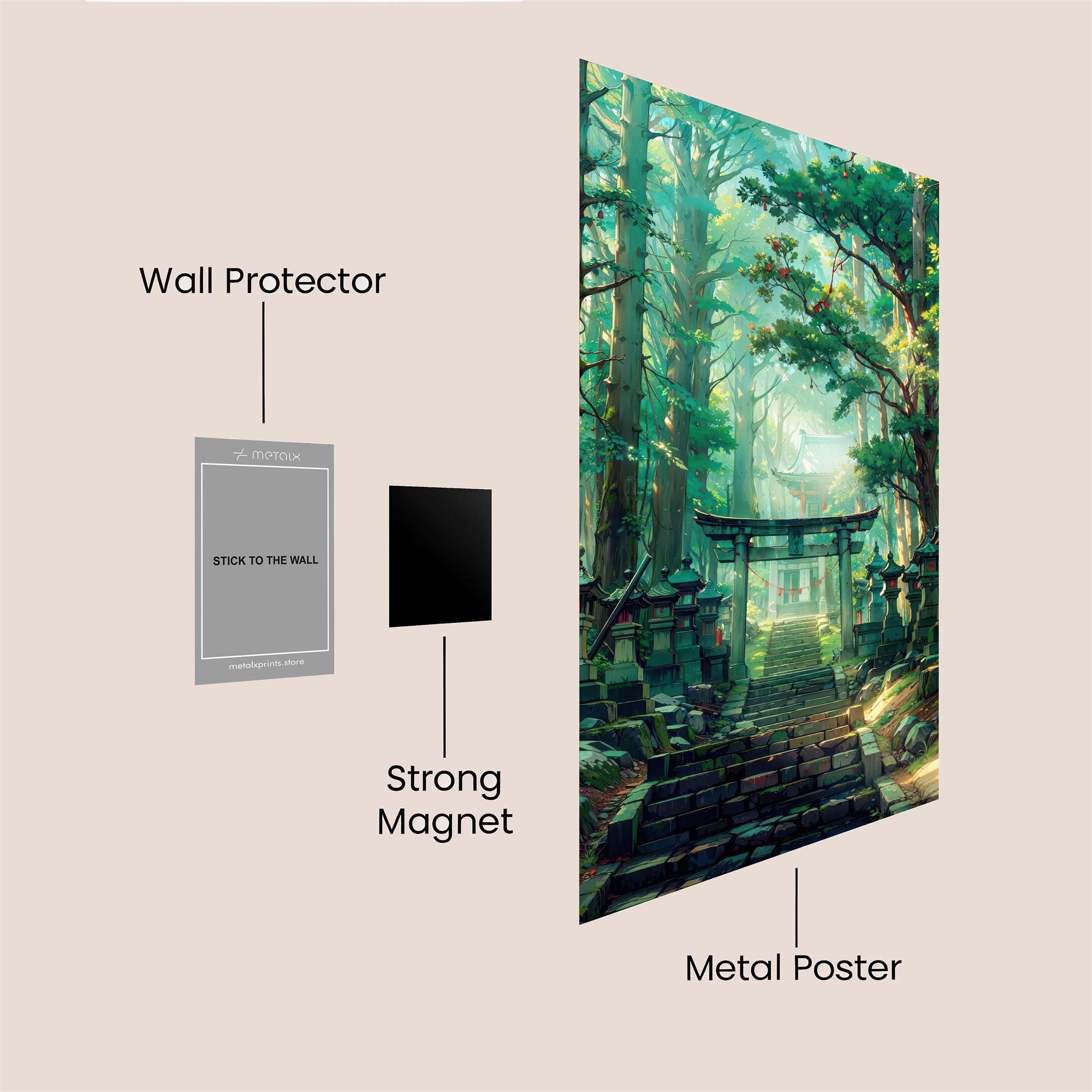 Forest Serenity Safe Wall Magnetic / M