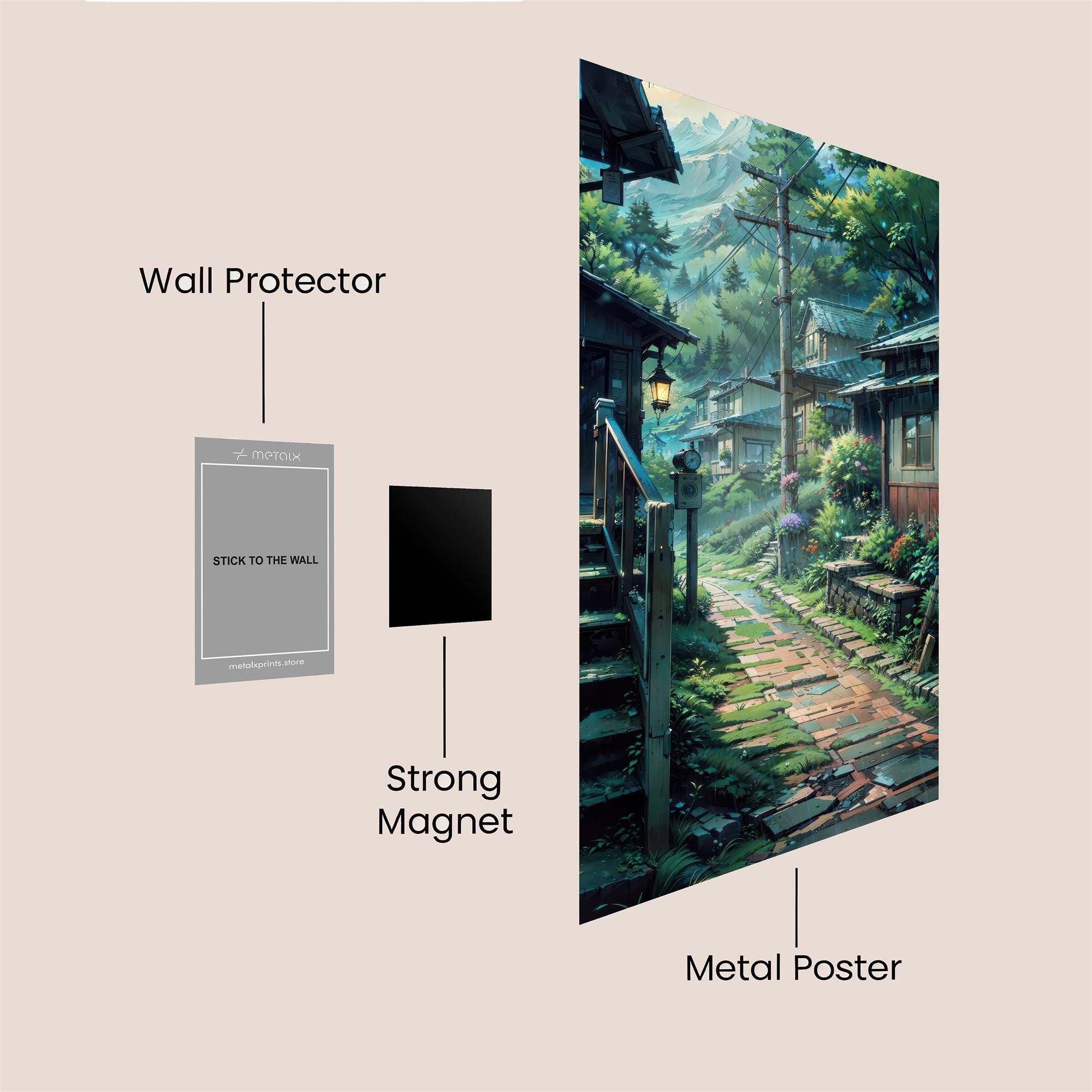 Miyazaki Serenity Safe Wall Magnetic / M