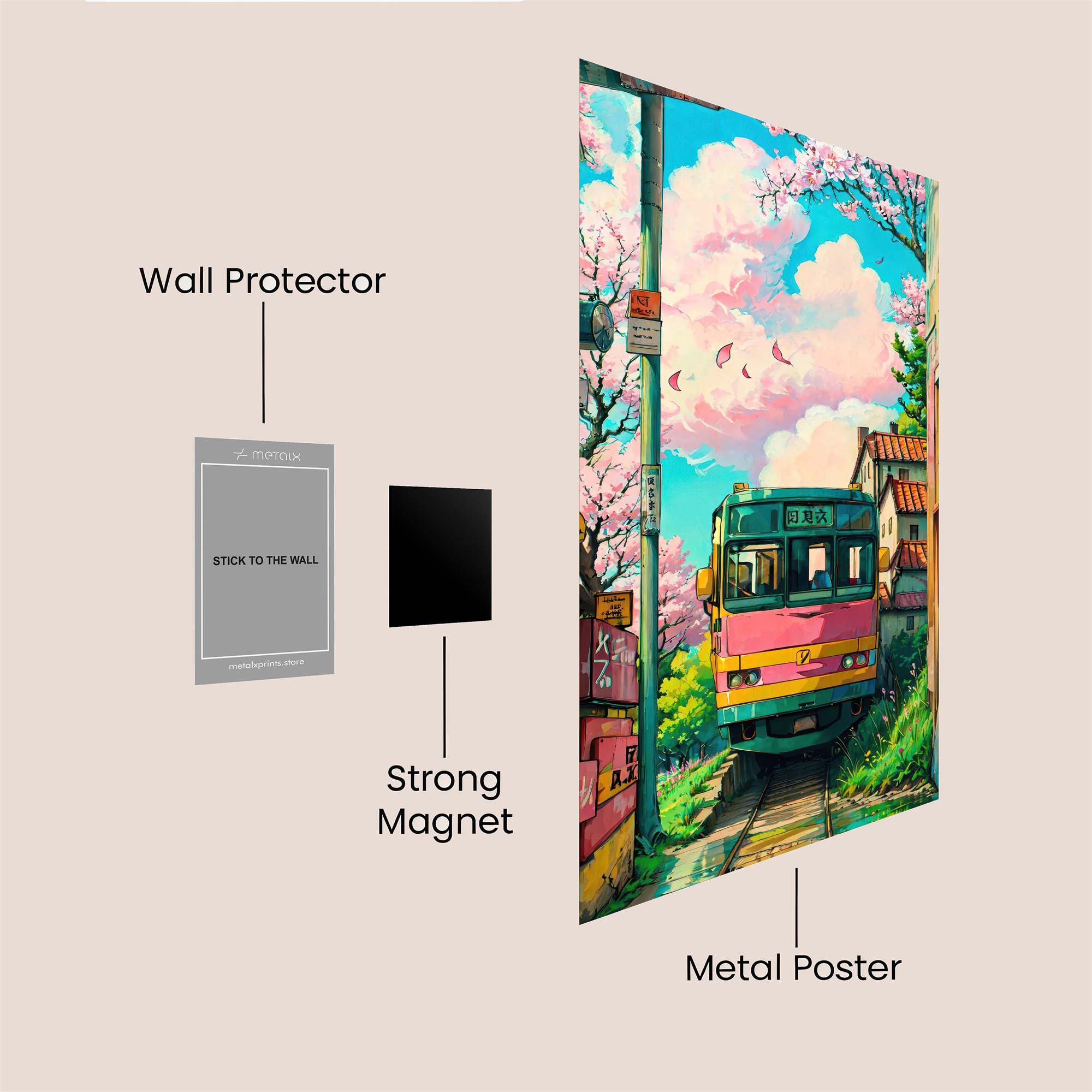 Tram Bliss Safe Wall Magnetic / M