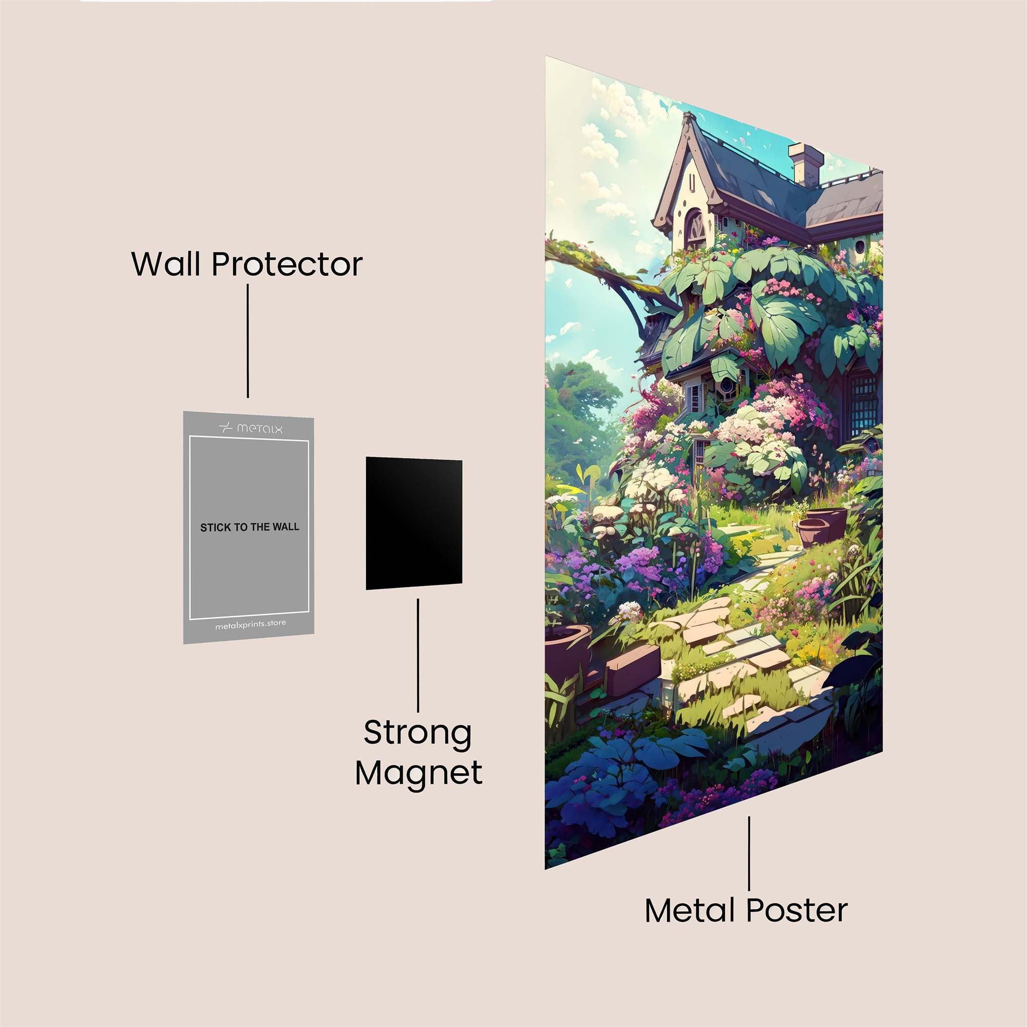 Cottage Serenity Safe Wall Magnetic / M