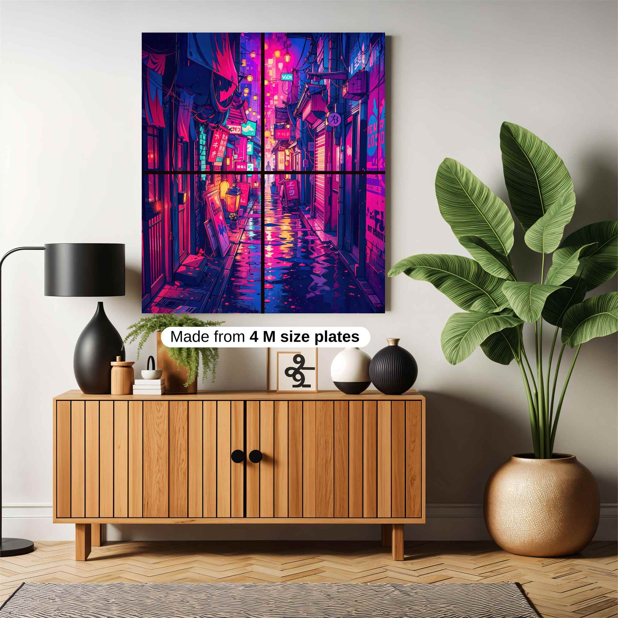 Neon Dreamscape Safe Wall Magnetic / M