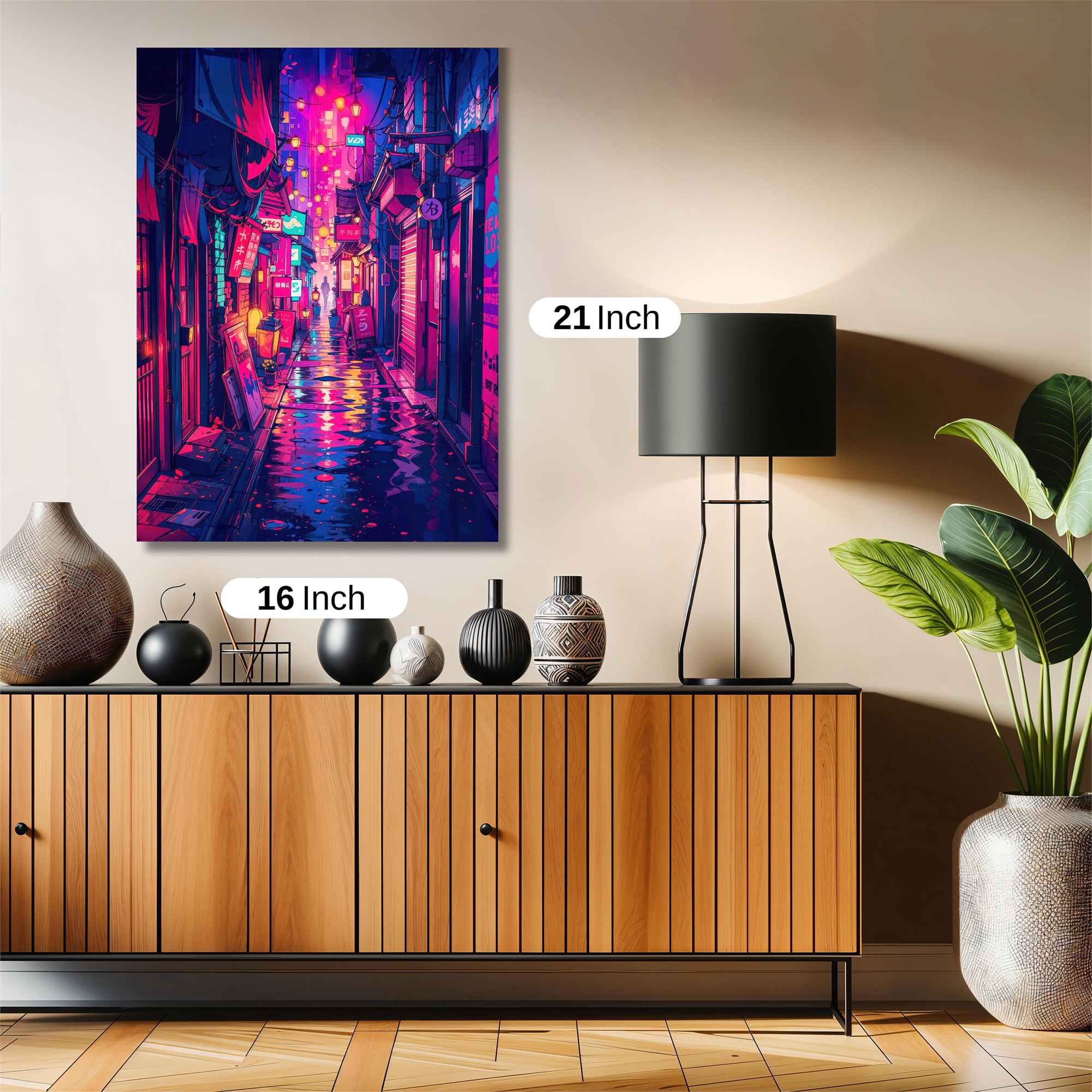 Neon Dreamscape Safe Wall Magnetic / M