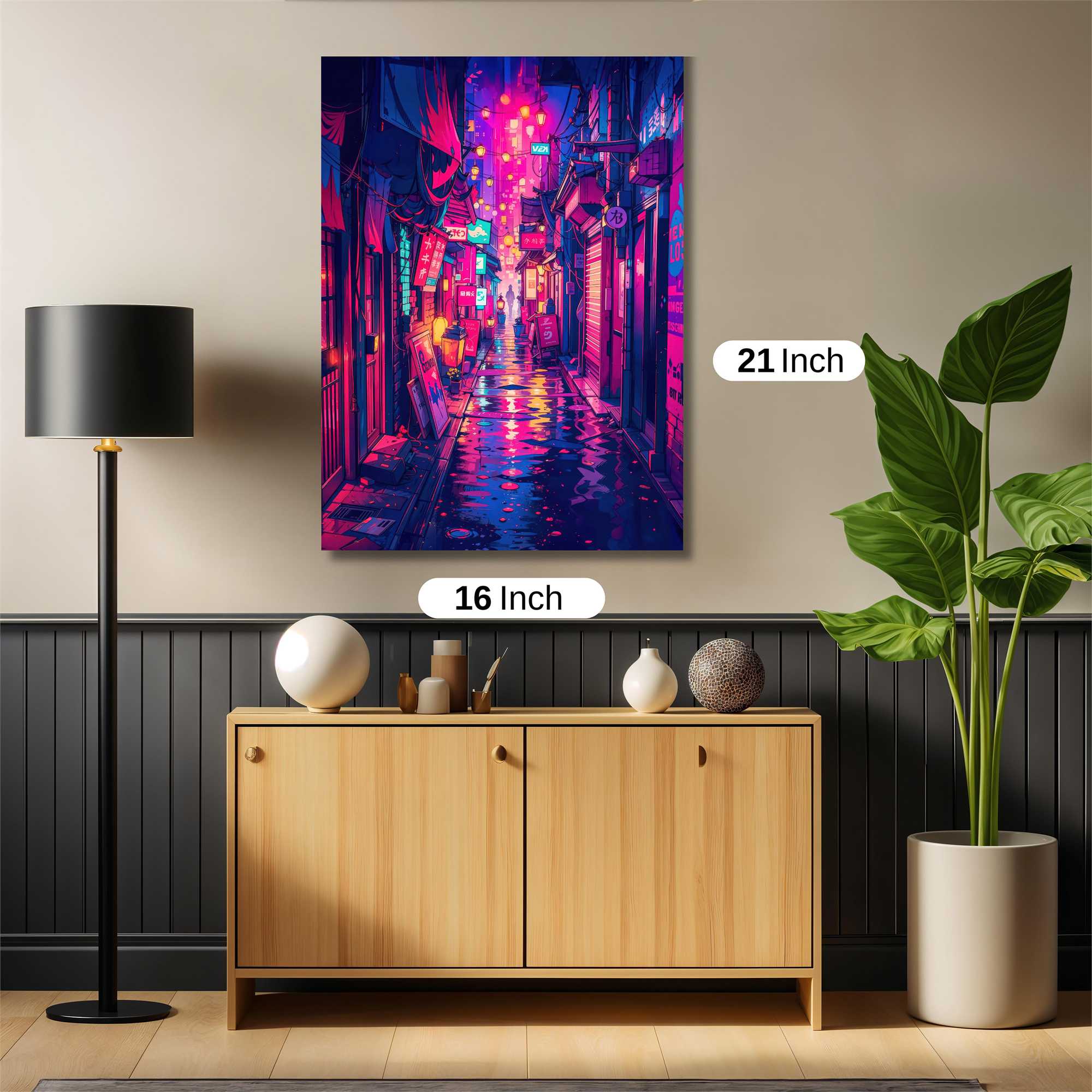 Neon Dreamscape Safe Wall Magnetic / M