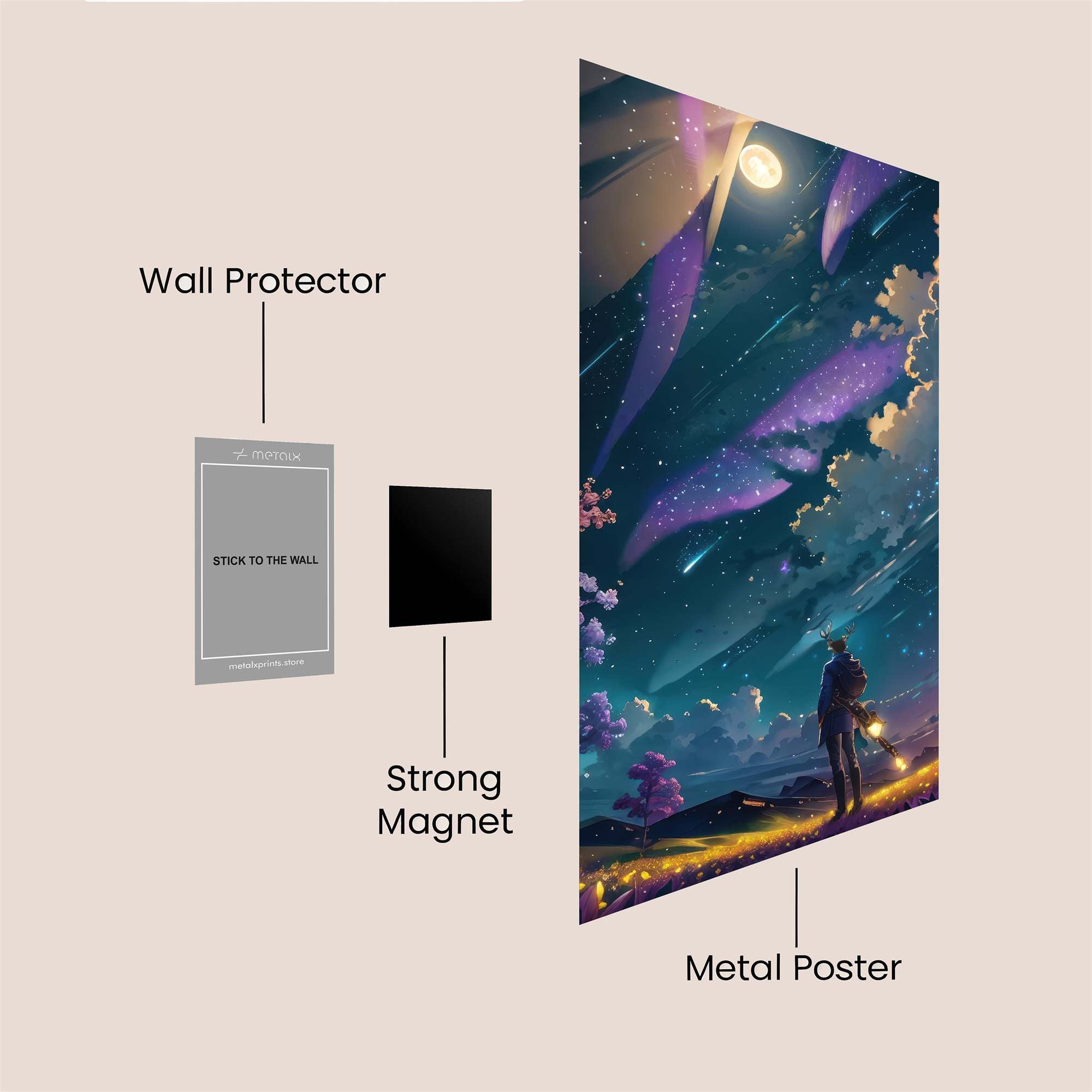 Stargazer Serene Safe Wall Magnetic / M