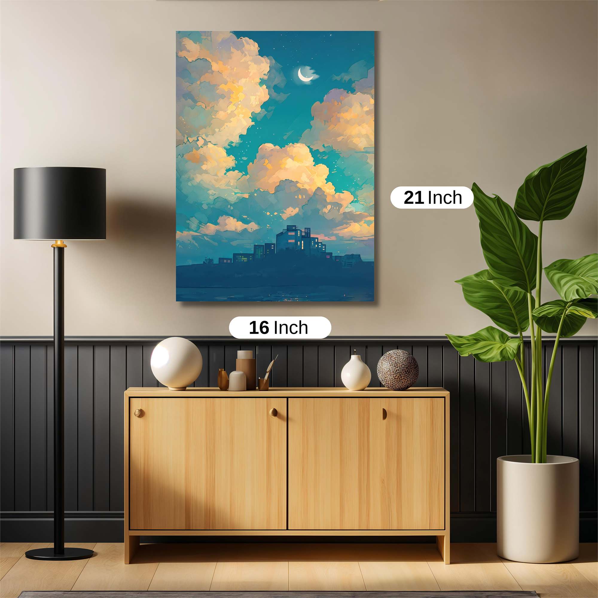 Moonlit Serenity Safe Wall Magnetic / M
