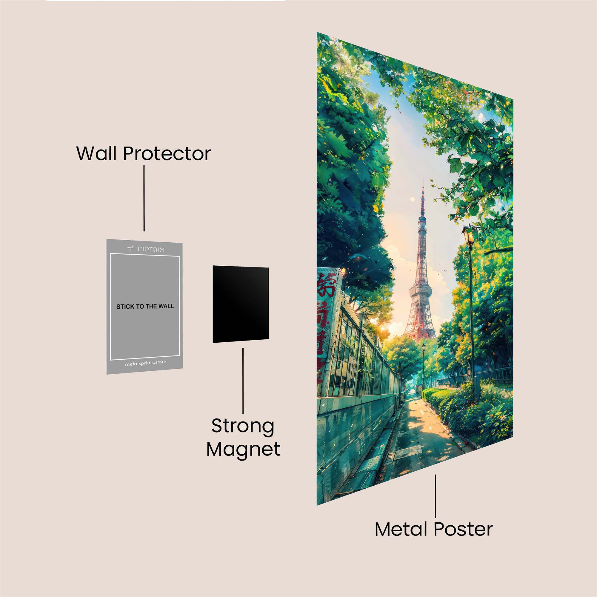 Tokyo Tranquil Safe Wall Magnetic / M
