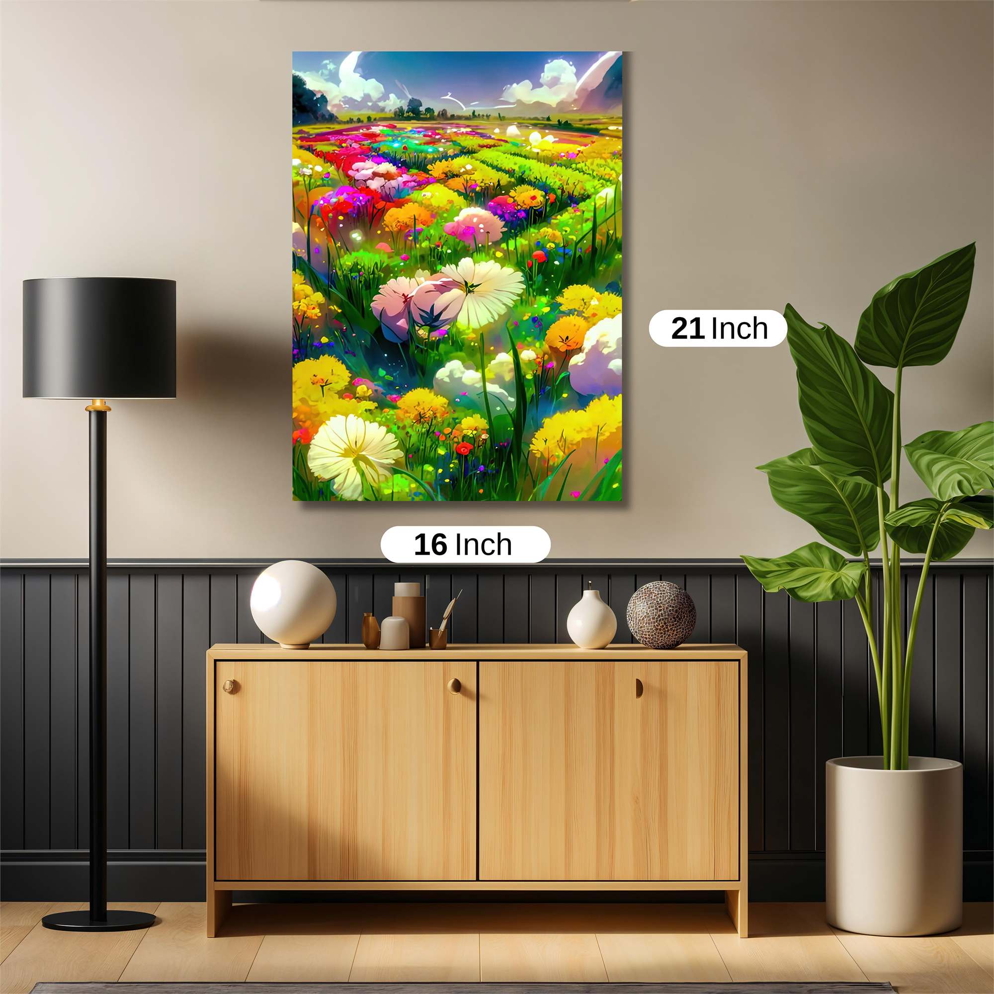 Floral Dreamscape Safe Wall Magnetic / M