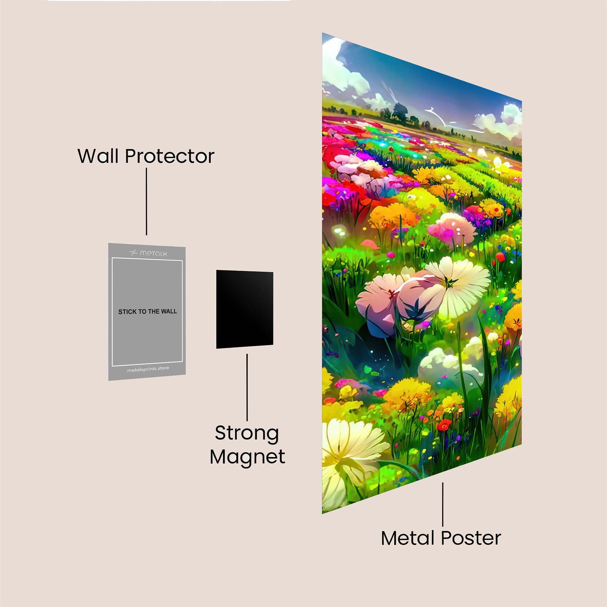 Floral Dreamscape Safe Wall Magnetic / M