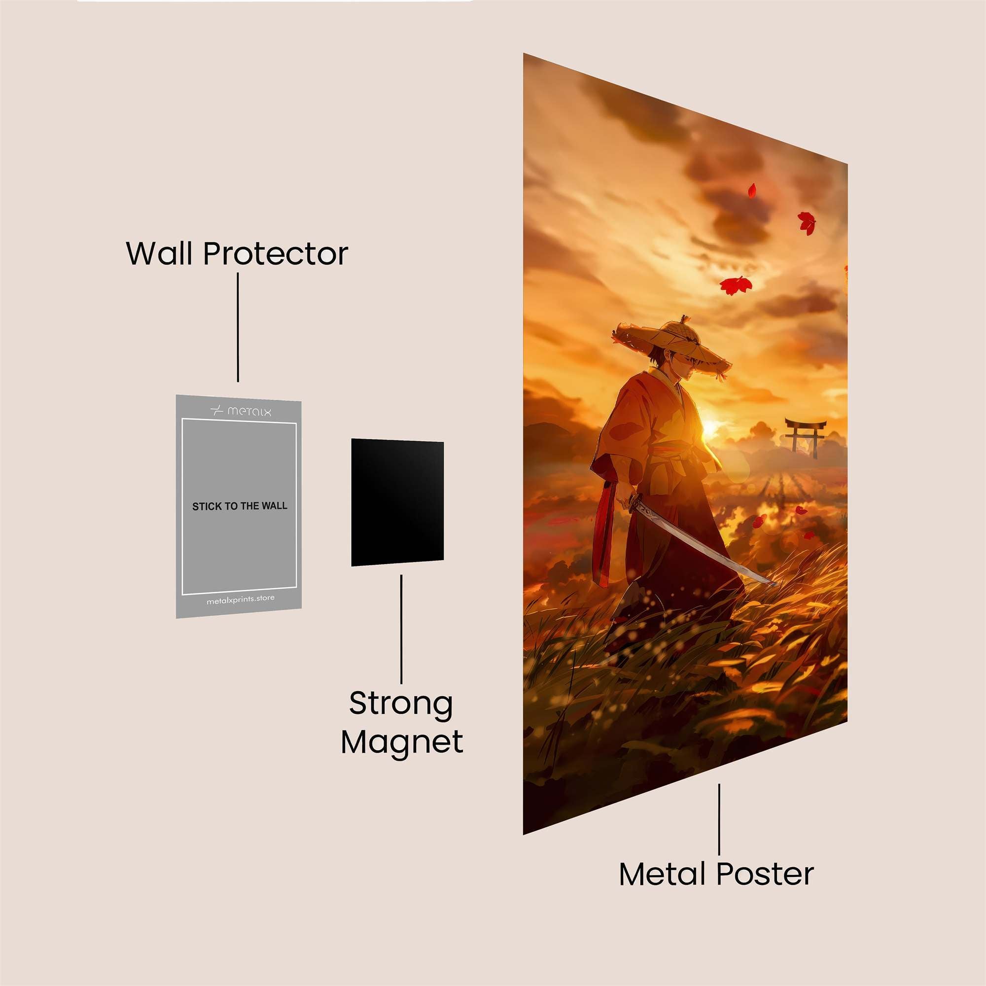 Samurai Serenity Safe Wall Magnetic / M