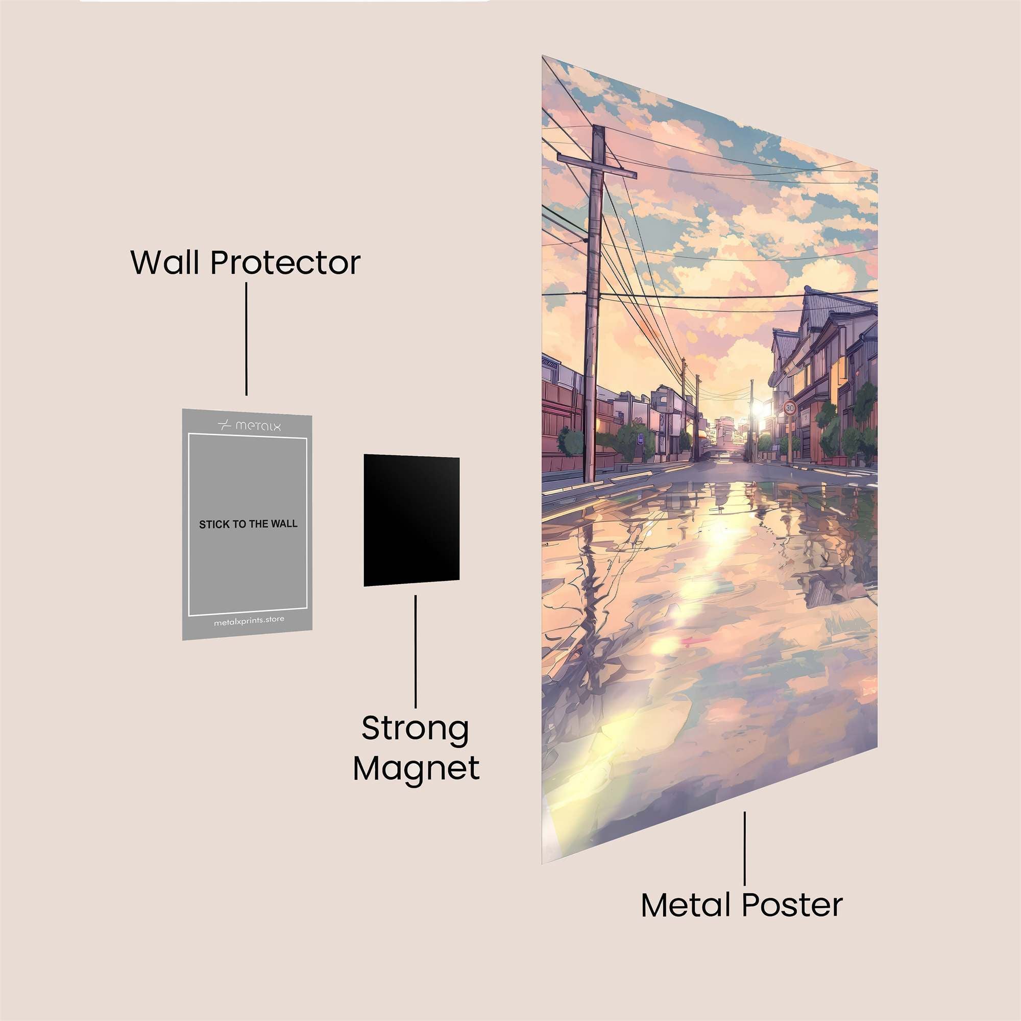 Sunset Serenity Safe Wall Magnetic / M
