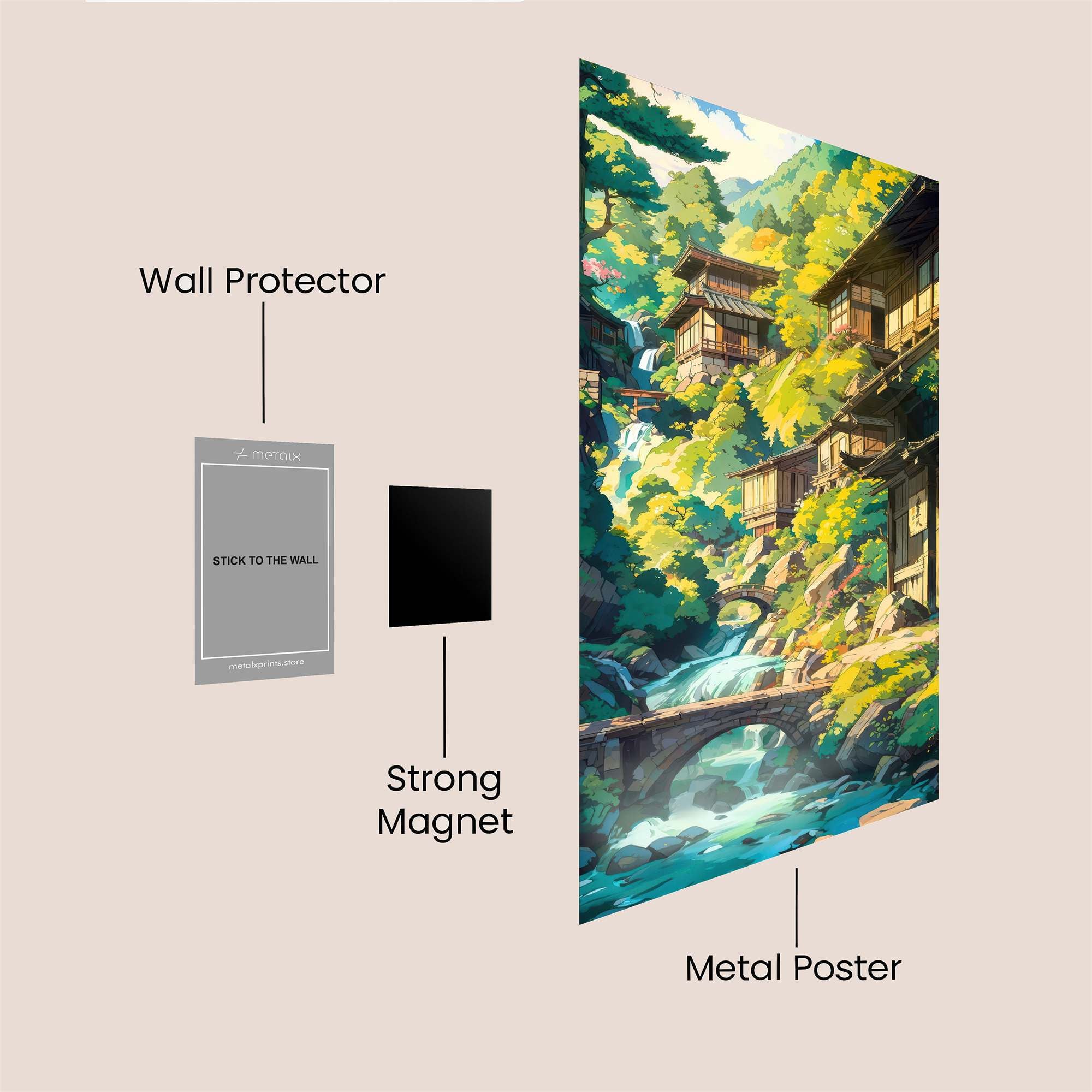 Miyazaki Serenity Safe Wall Magnetic / M