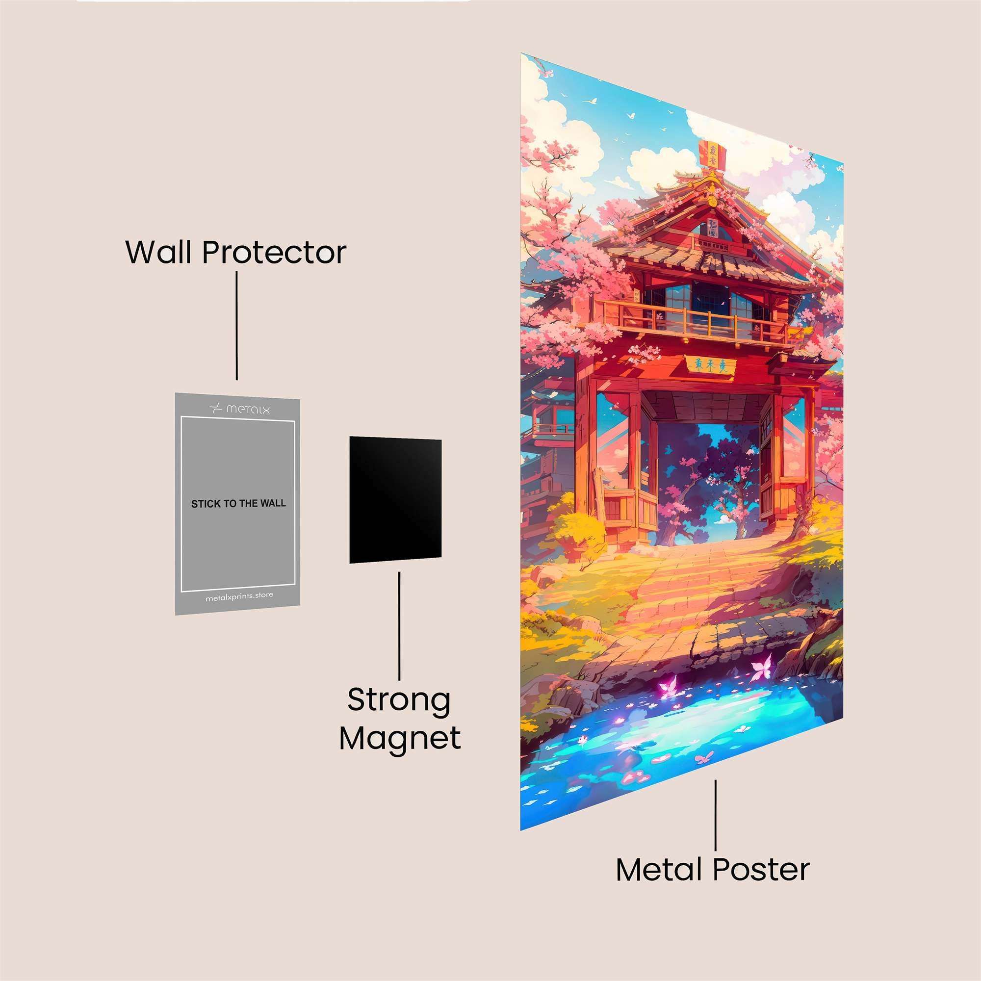 Pagoda Serenity Safe Wall Magnetic / M