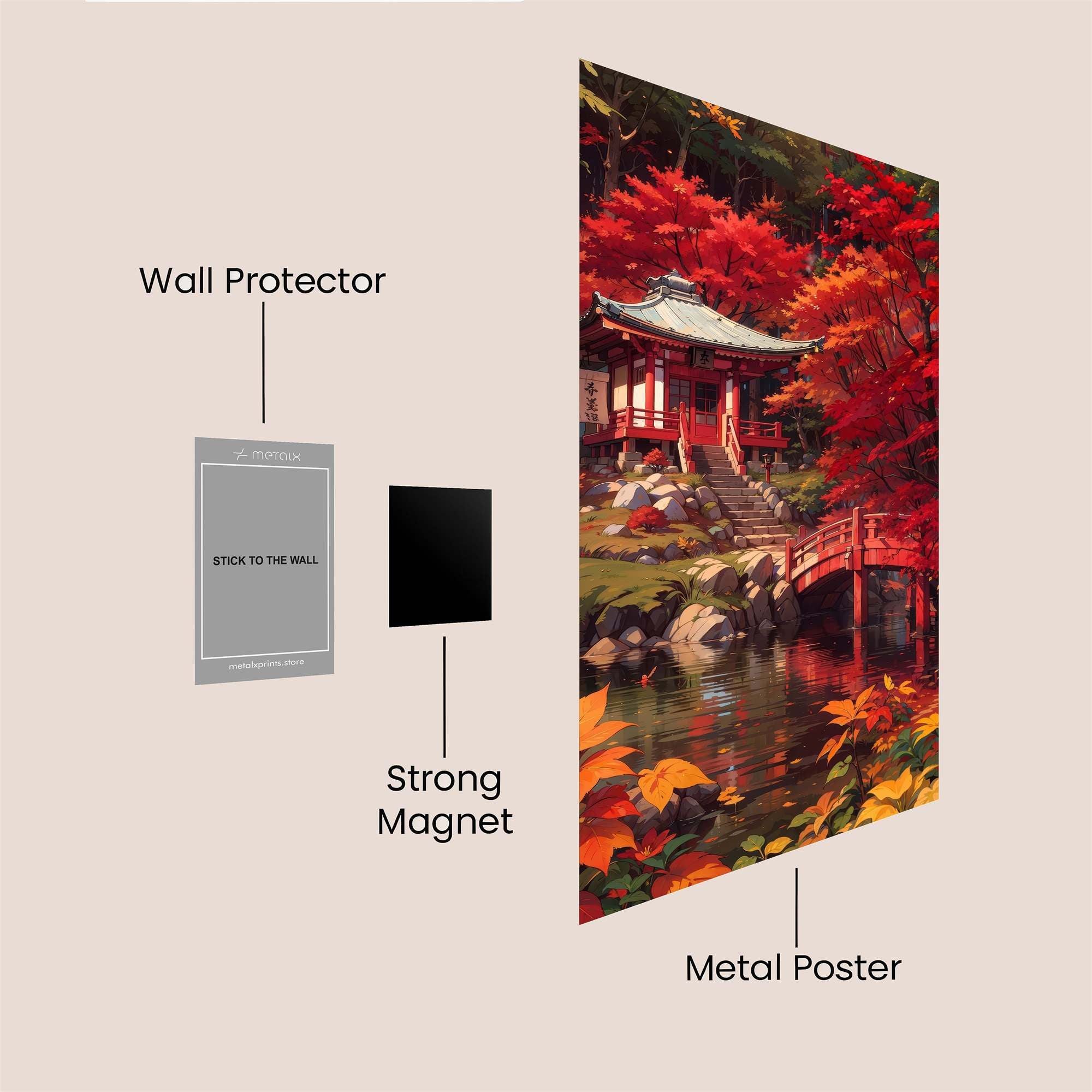 Autumn Shrine Safe Wall Magnetic / M