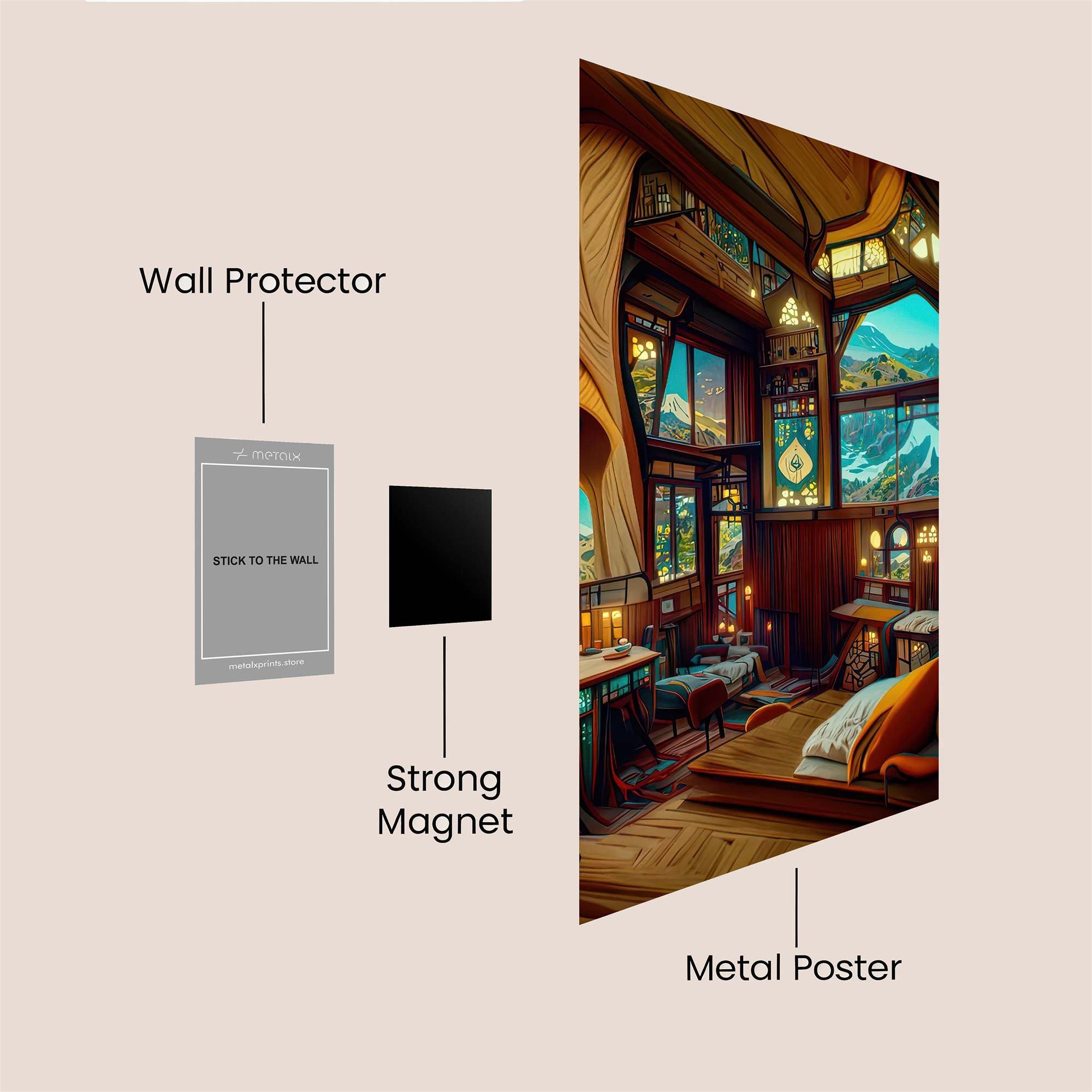 Mountain Serenity Safe Wall Magnetic / M