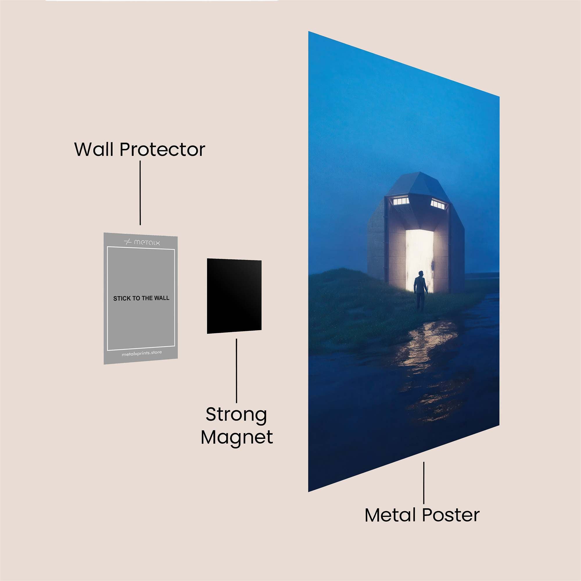 Mystery Portal Safe Wall Magnetic / M