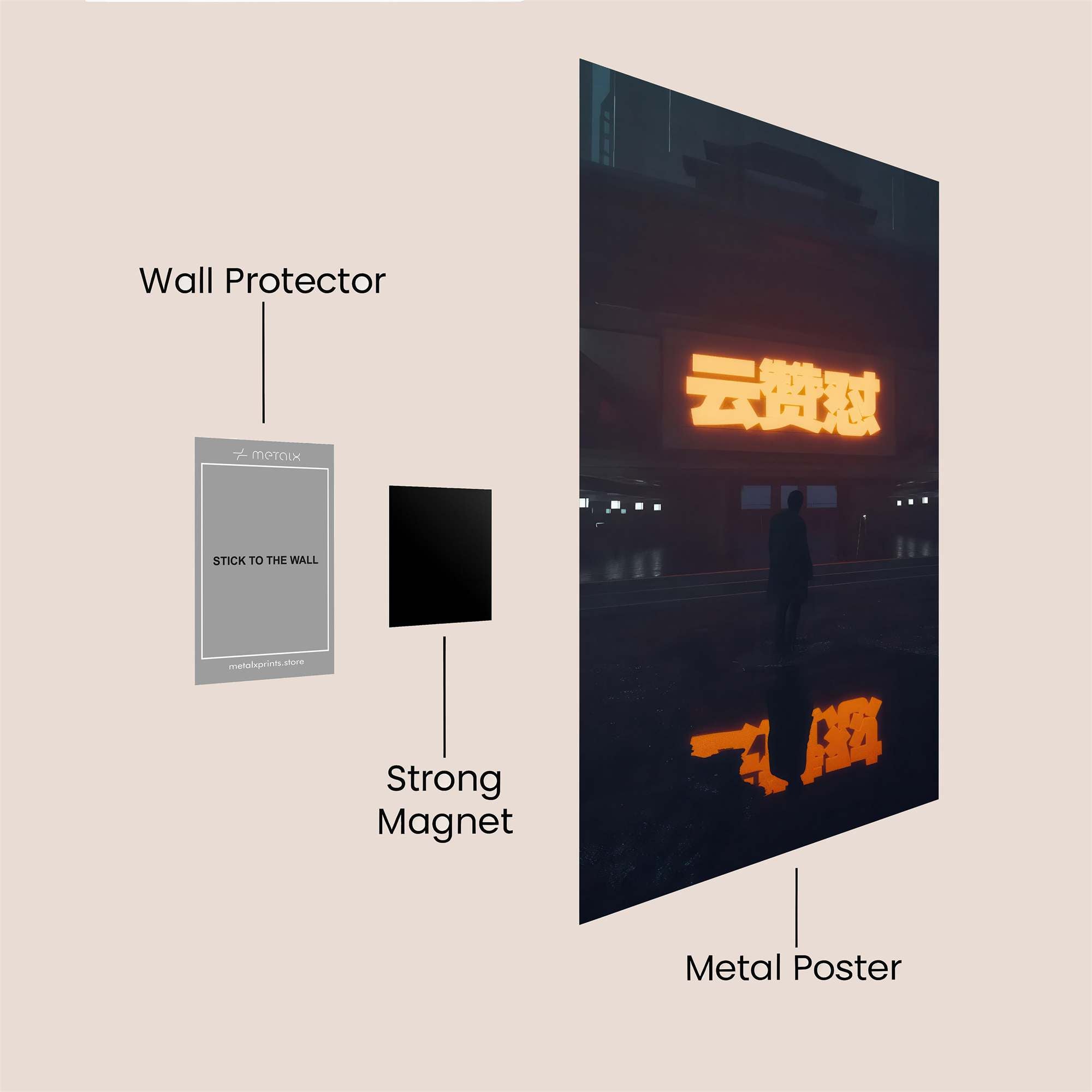 Neon Mystery Safe Wall Magnetic / M