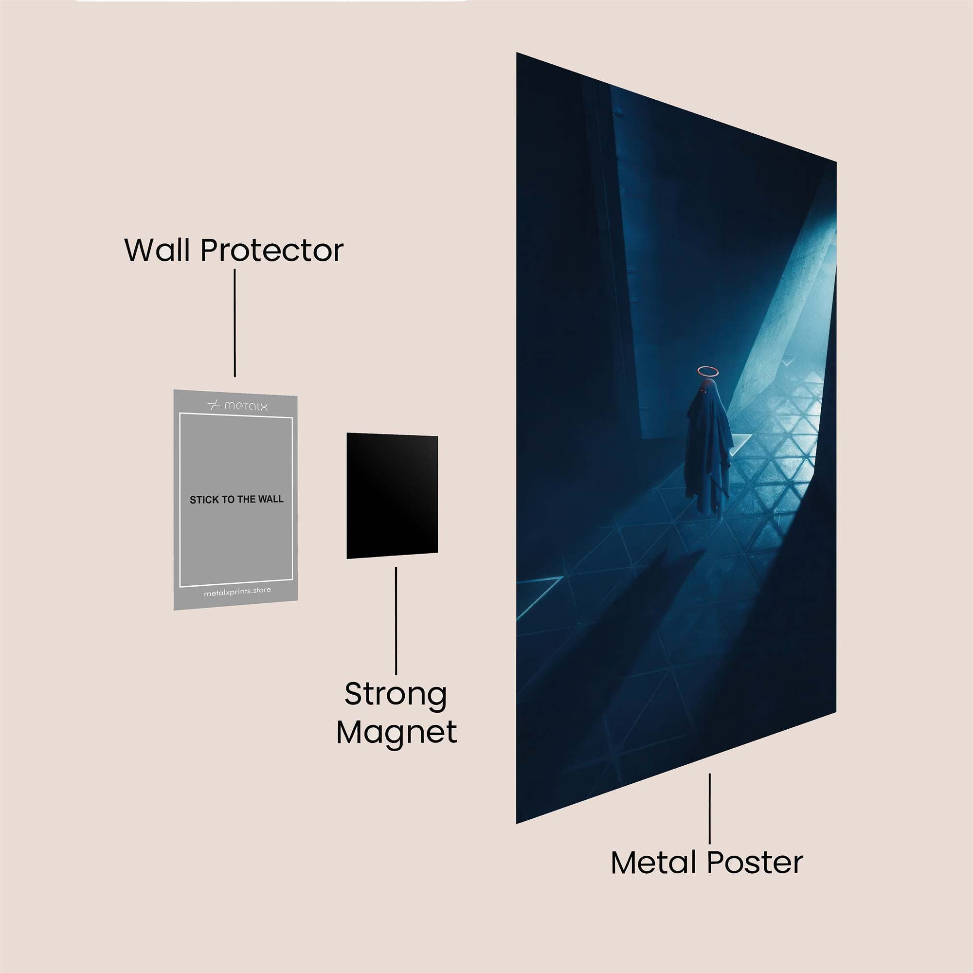 Haloed Mystery Safe Wall Magnetic / M