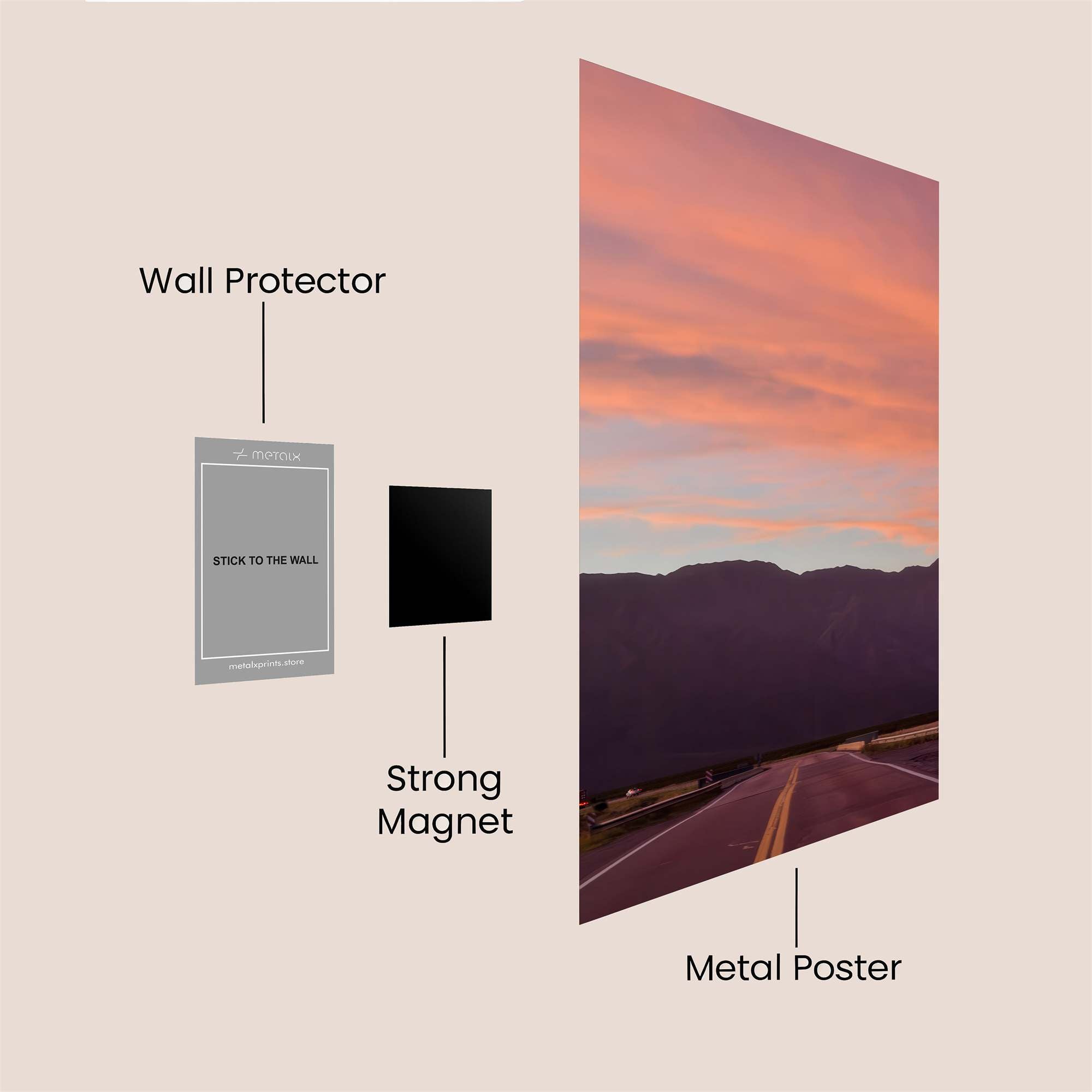 Desert Serenity Safe Wall Magnetic / M